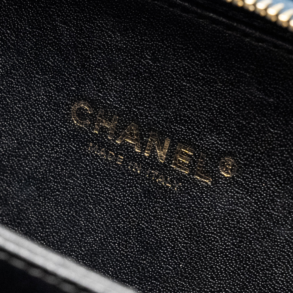 CHANEL SMALL FILIGREE VANITY CAMERA BAG CAVIAR NAVY/BLACK GHW