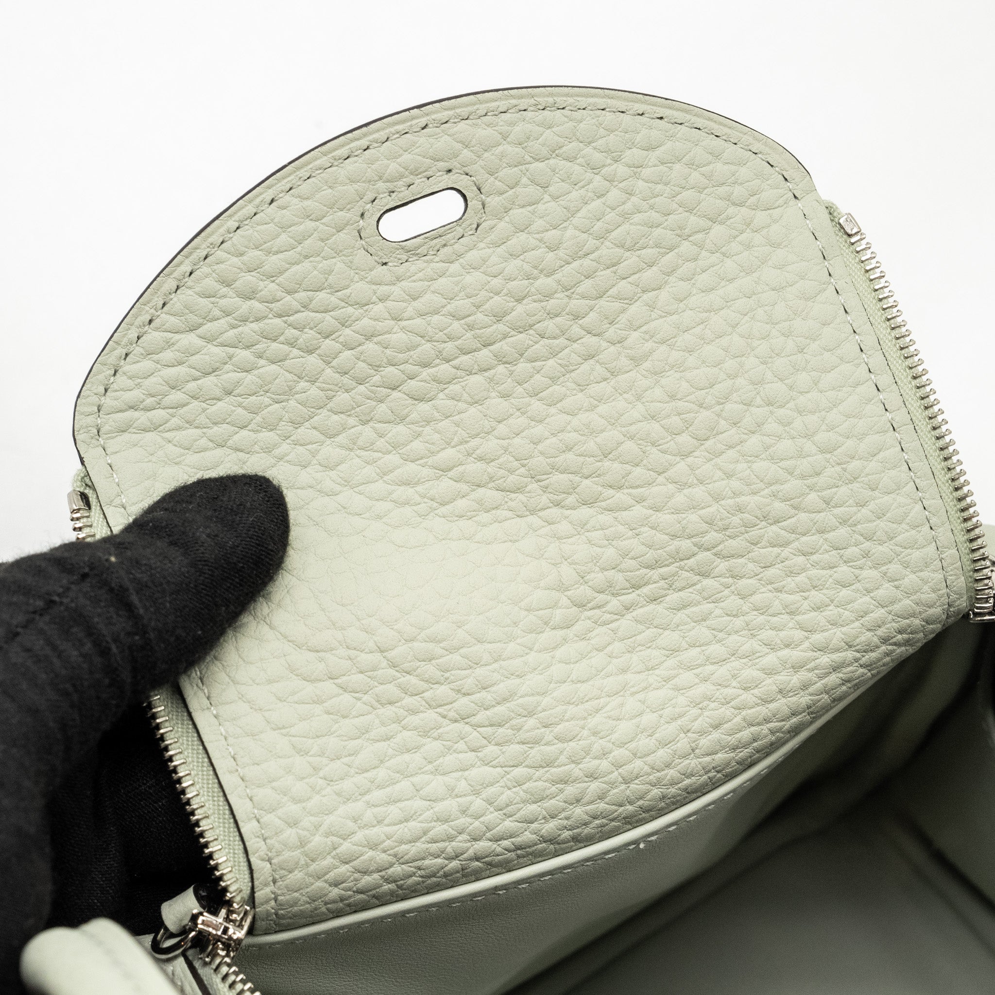 HERMES MINI LINDY CLEMENCE GRIS NEVE SHW