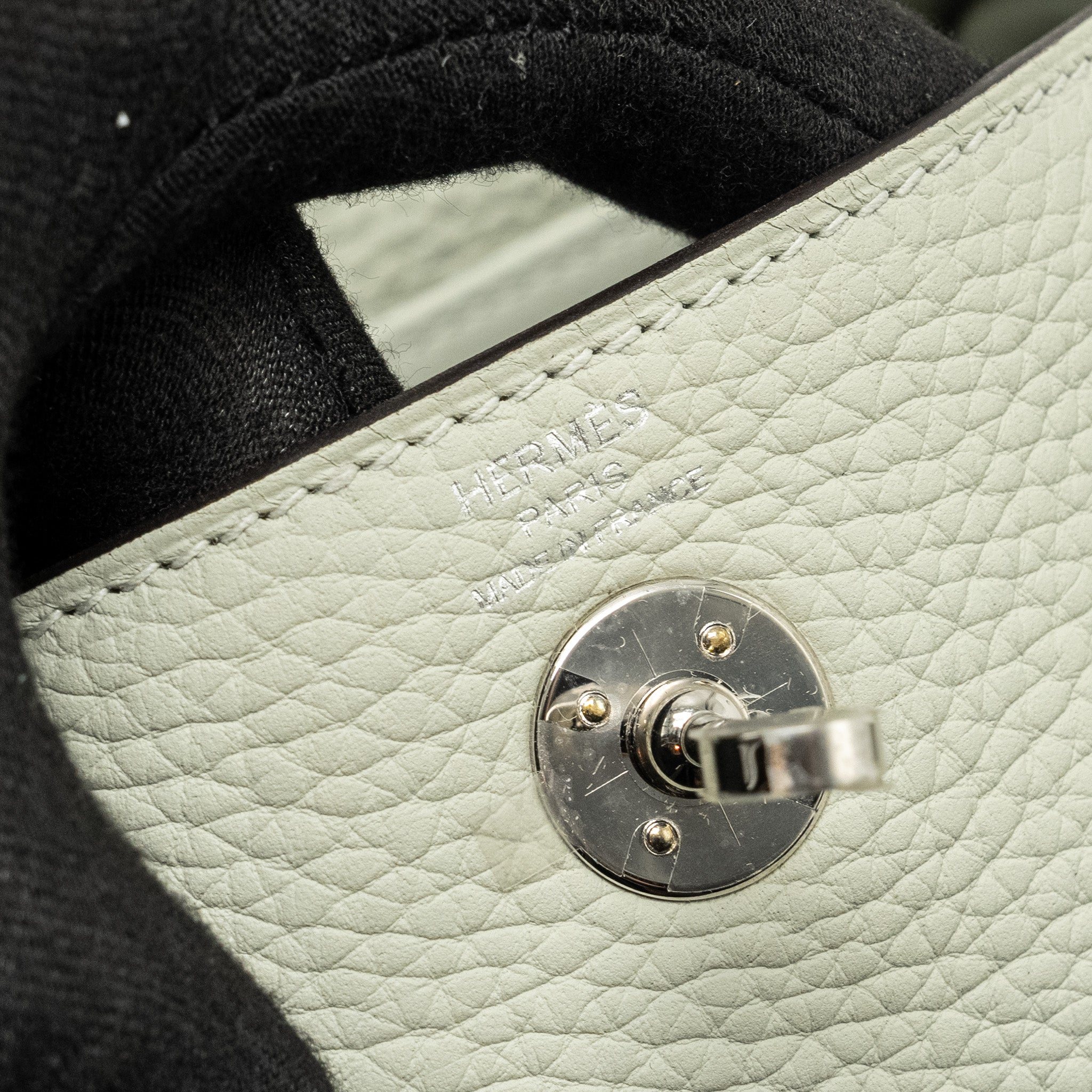 HERMES MINI LINDY CLEMENCE GRIS NEVE SHW