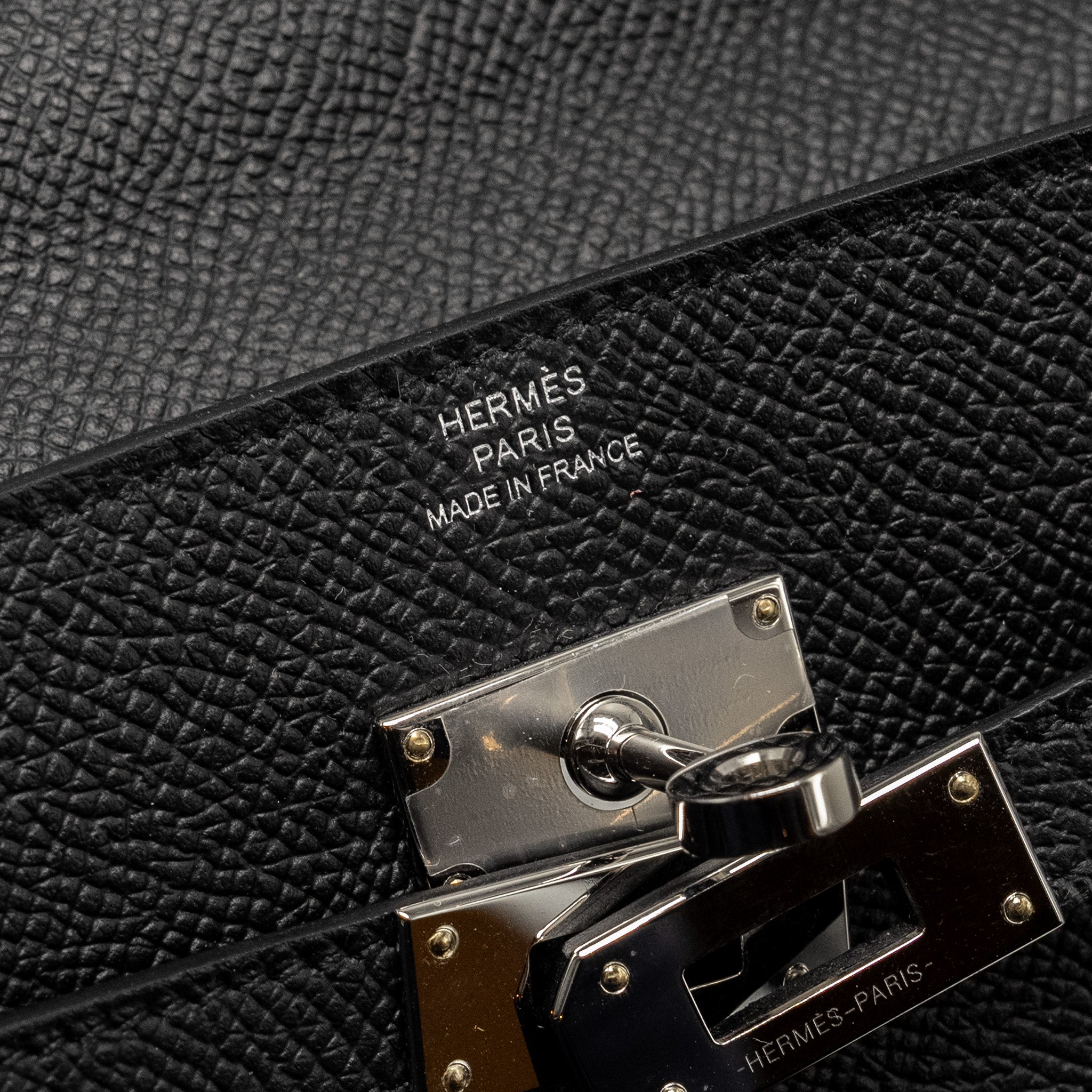 HERMES CLASSIC KELLY TO GO EPSOM BLACK SHW