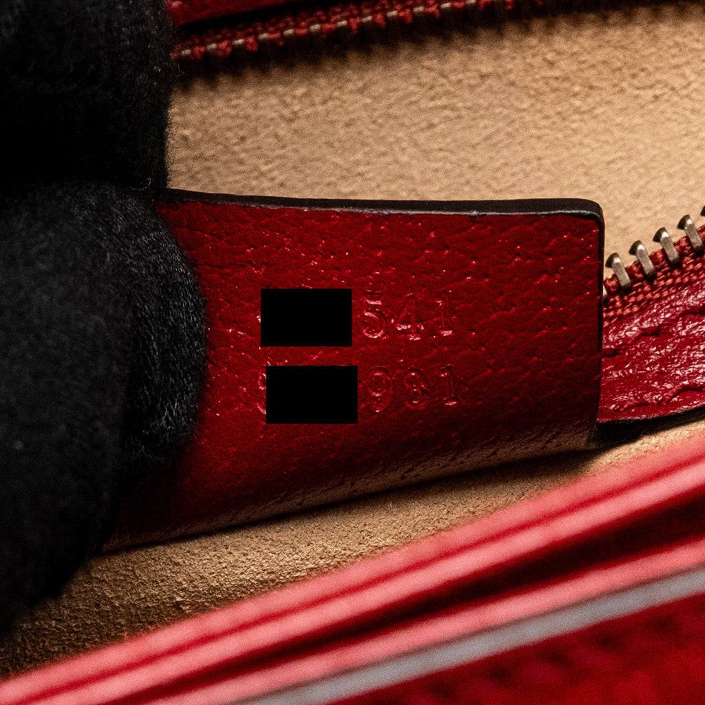 GUCCI QUEEN MARGARET TOP HANDLE BAG GG SUPREME CANVAS RED/ MULTICOLOUR GHW