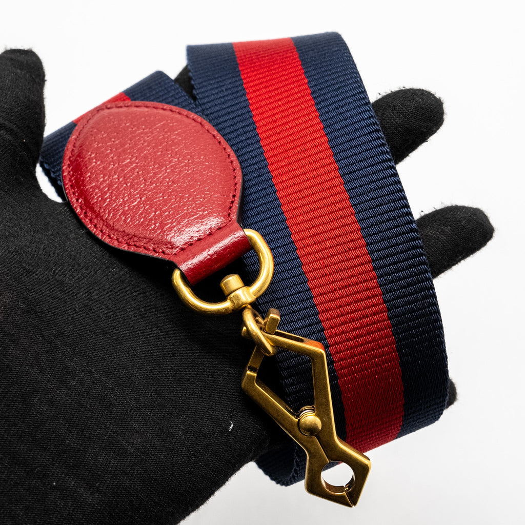 GUCCI QUEEN MARGARET TOP HANDLE BAG GG SUPREME CANVAS RED/ MULTICOLOUR GHW