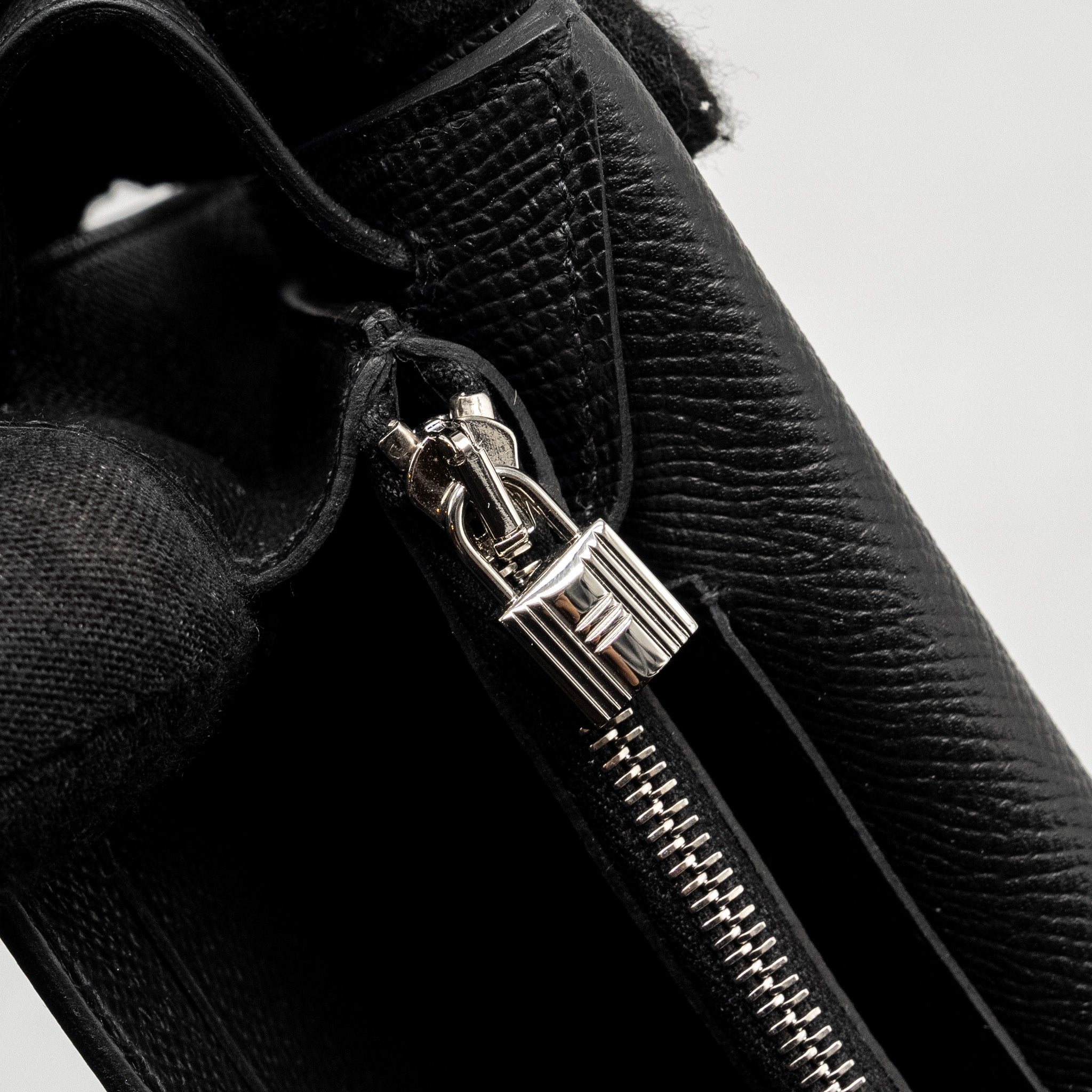 HERMES CLASSIC KELLY TO GO EPSOM BLACK SHW