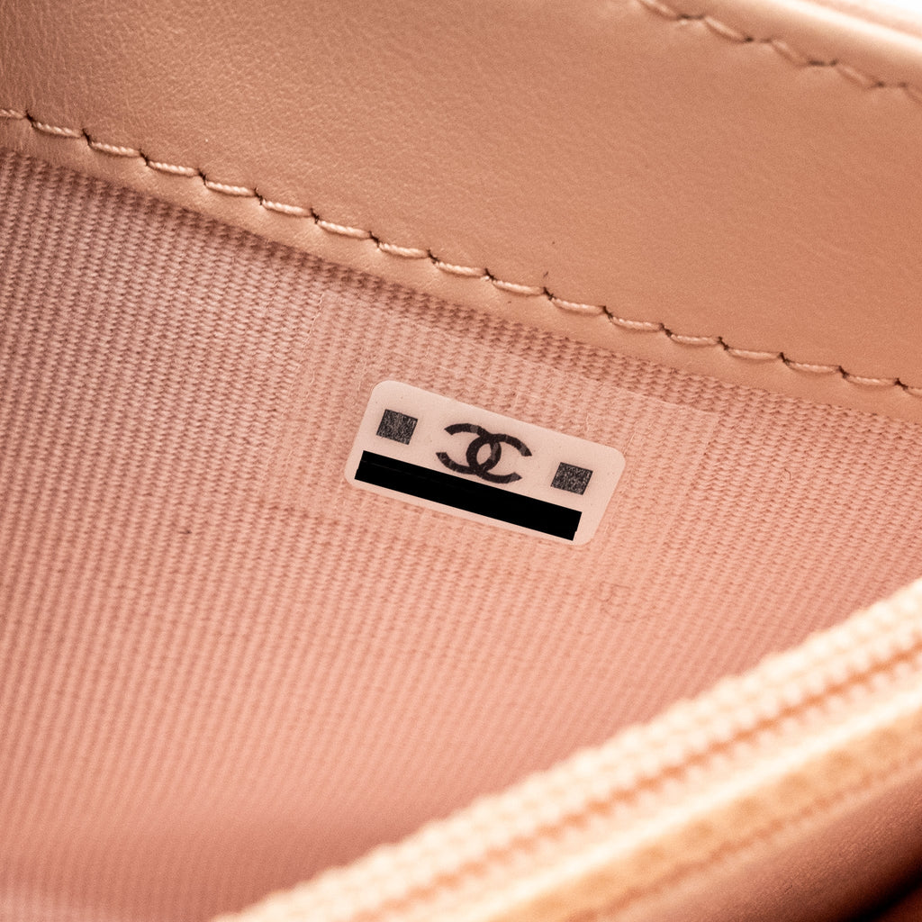 CHANEL 19 LONG FLAP WALLET LAMBSKIN PINK GHW (MICROCHIP)