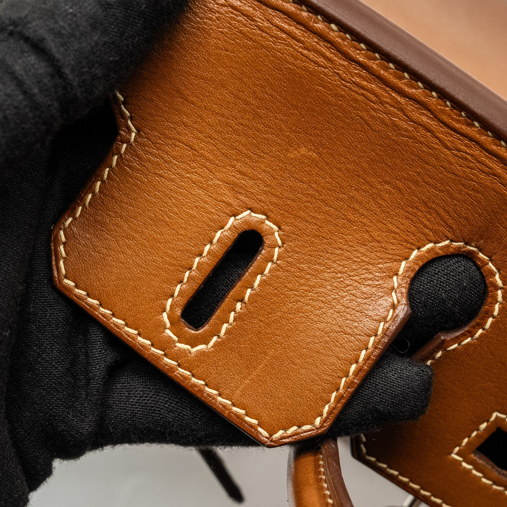 HERMES BIRKIN 25 BARENIA FAUBOURG FAUVE SHW