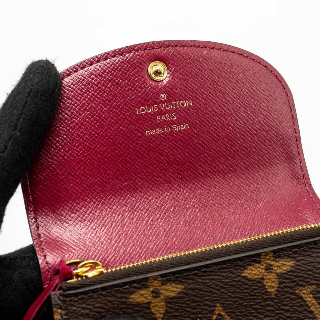 LOUIS VUITTON ROSALIE COIN PURSE MONOGRAM CANVAS GHW