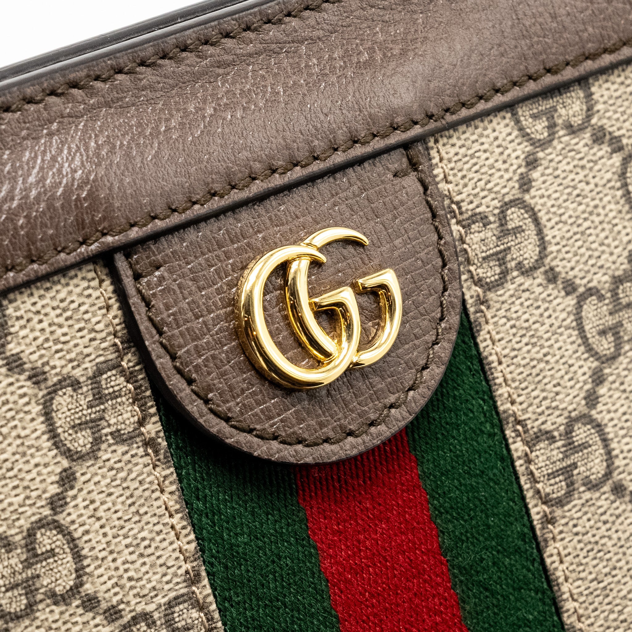 GUCCI OPHIDIA SMALL SHOULDER BAG GG SUPREME CANVAS/LEATHER GHW