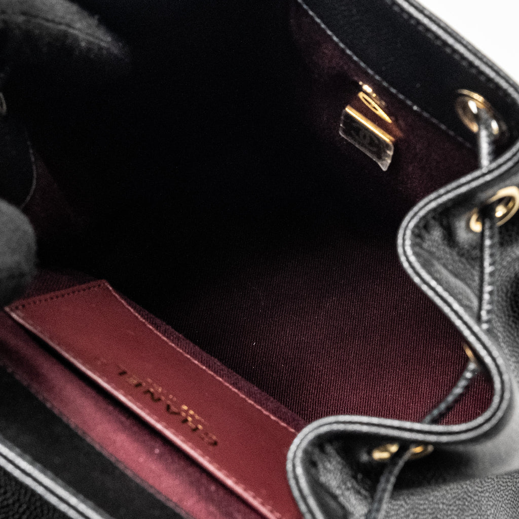 CHANEL AFFINITY BACKPACK CAVIAR BLACK LGHW (MICROCHIP)