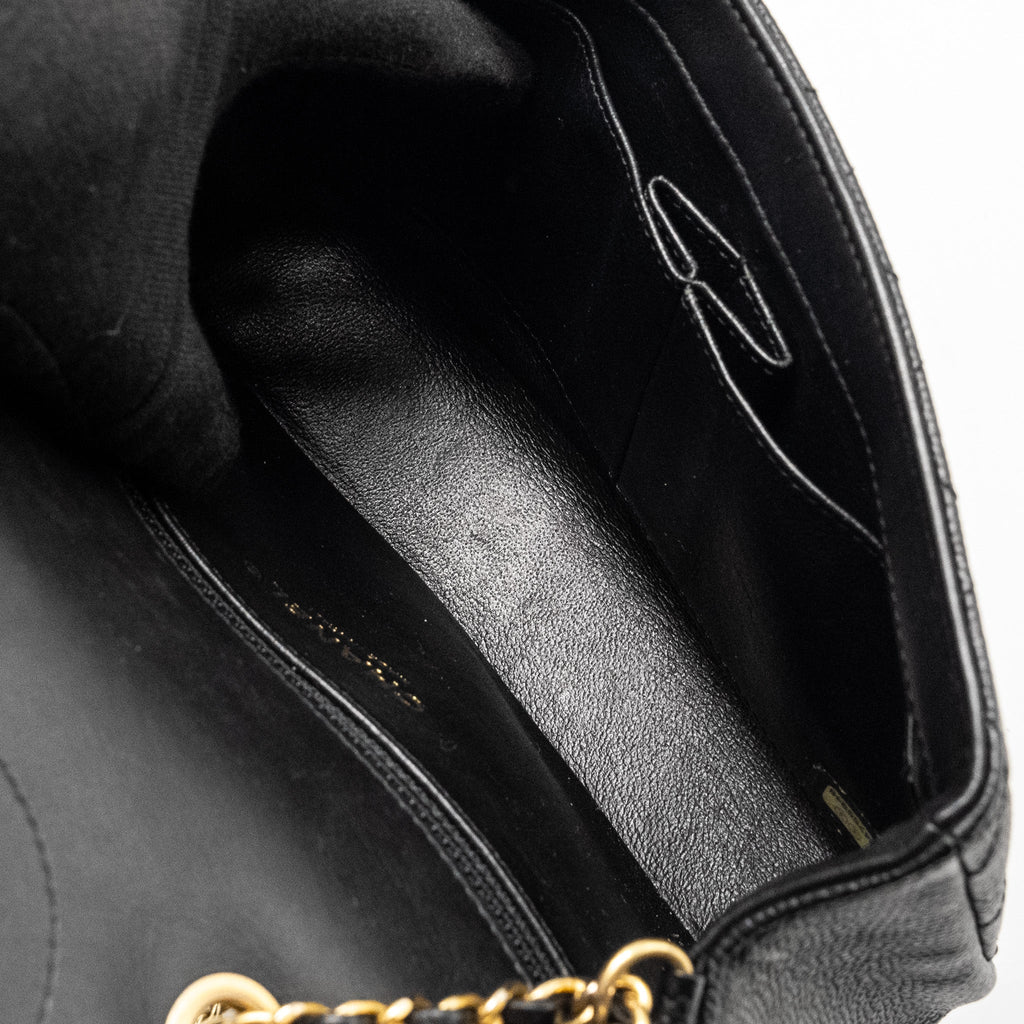 CHANEL FILIGREE FLAP BAG CAVIAR BLACK GHW