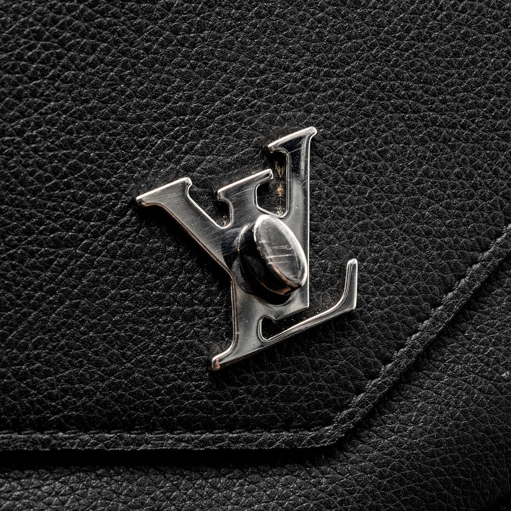 LOUIS VUITTON MYLOCKME CHAIN POCHETTE CALFSKIN BLACK SHW