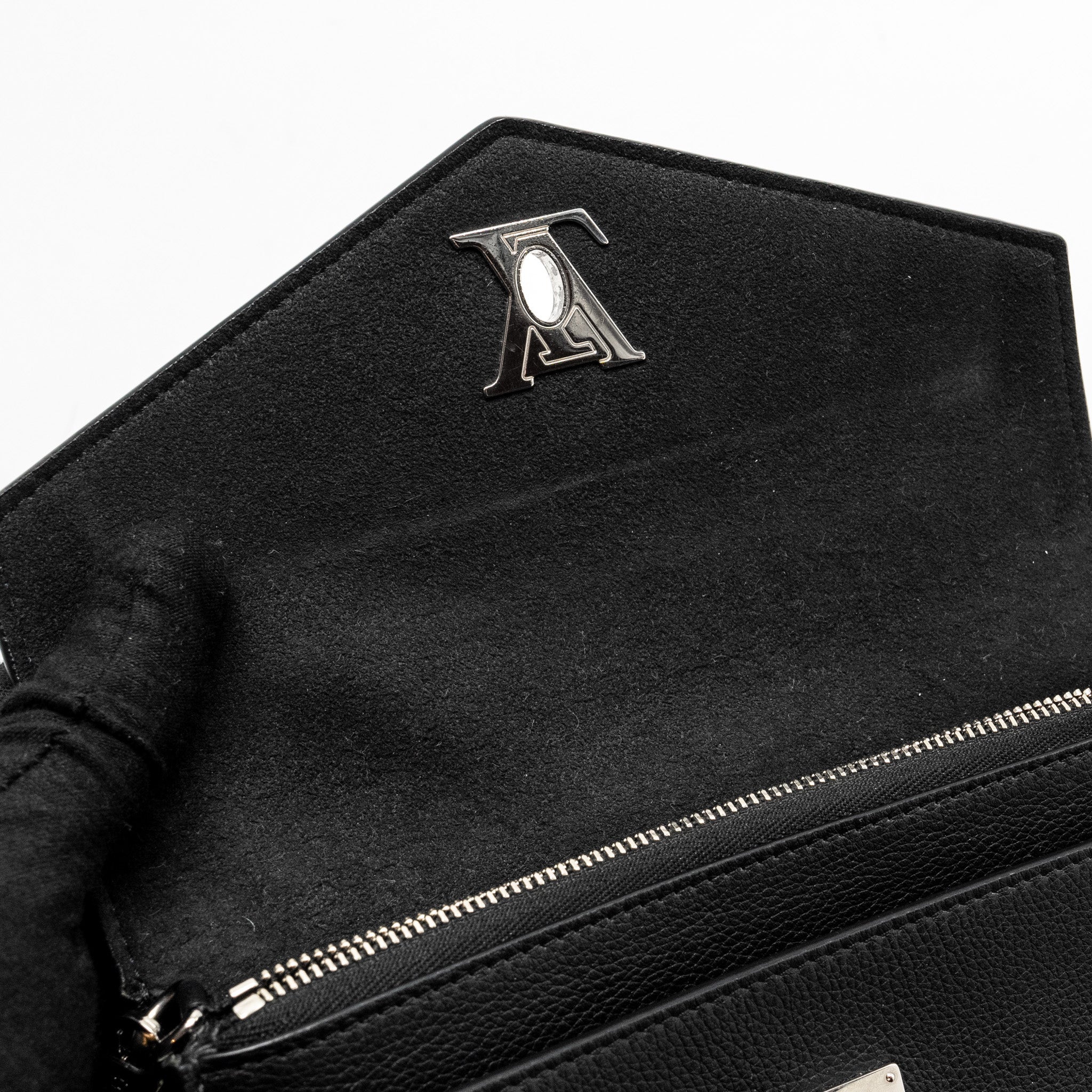 LOUIS VUITTON MYLOCKME CHAIN POCHETTE CALFSKIN BLACK SHW