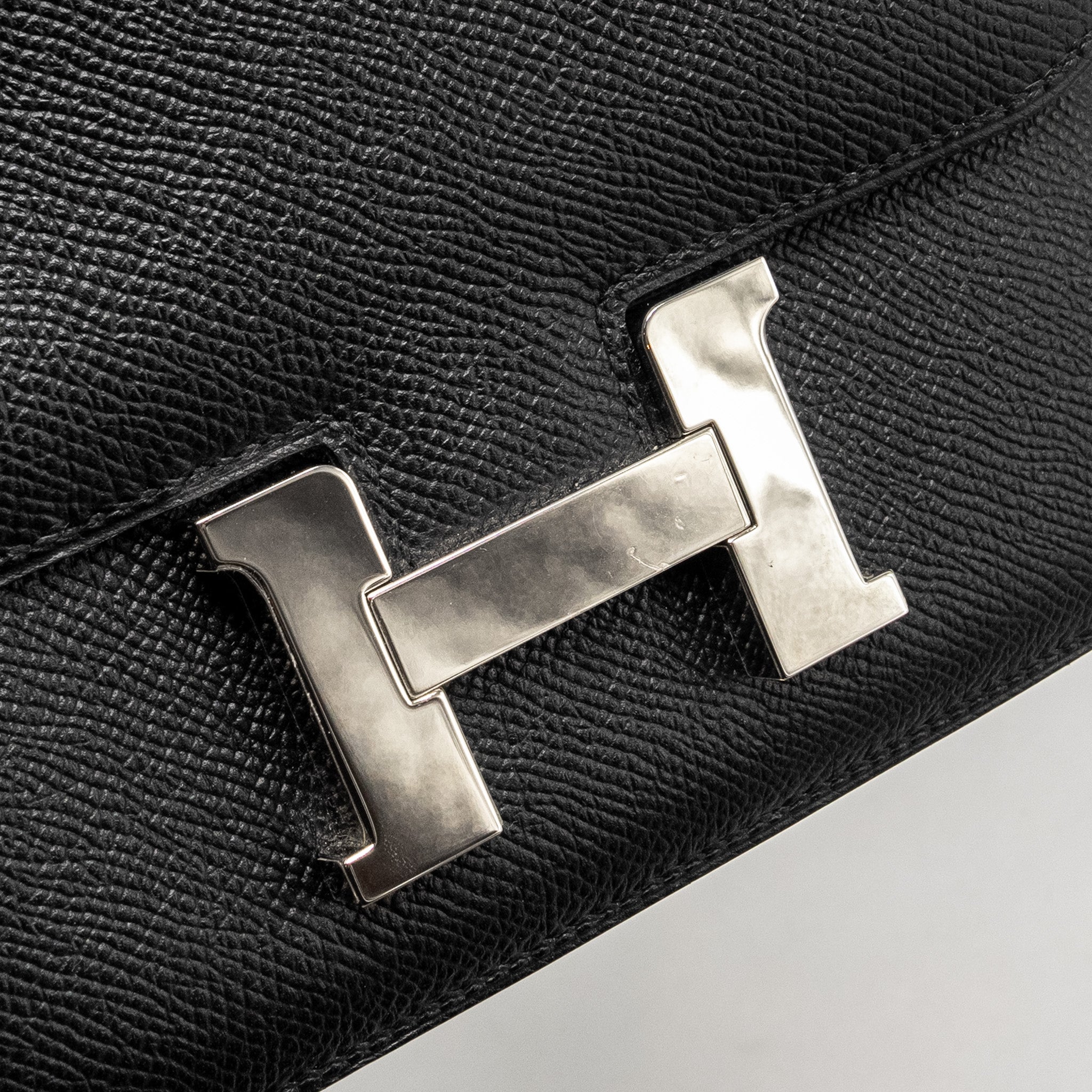 HERMES MINI CONSTANCE EPSOM BLACK SHW