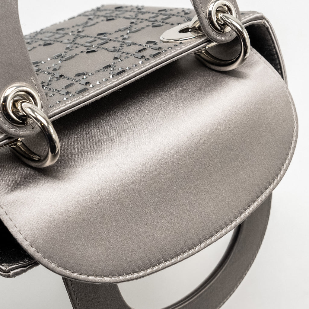 DIOR MINI LADY DIOR STAIN CRYSTAL GREY SHW