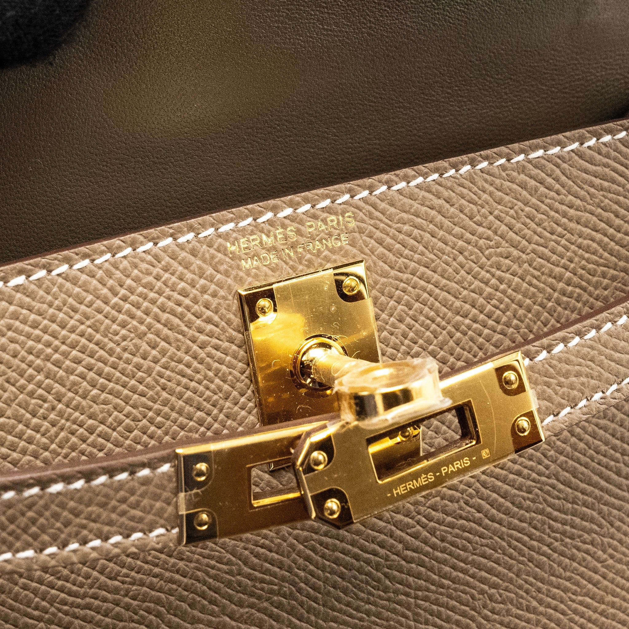HERMES MINI KELLY EPSOM ETOUPE GHW