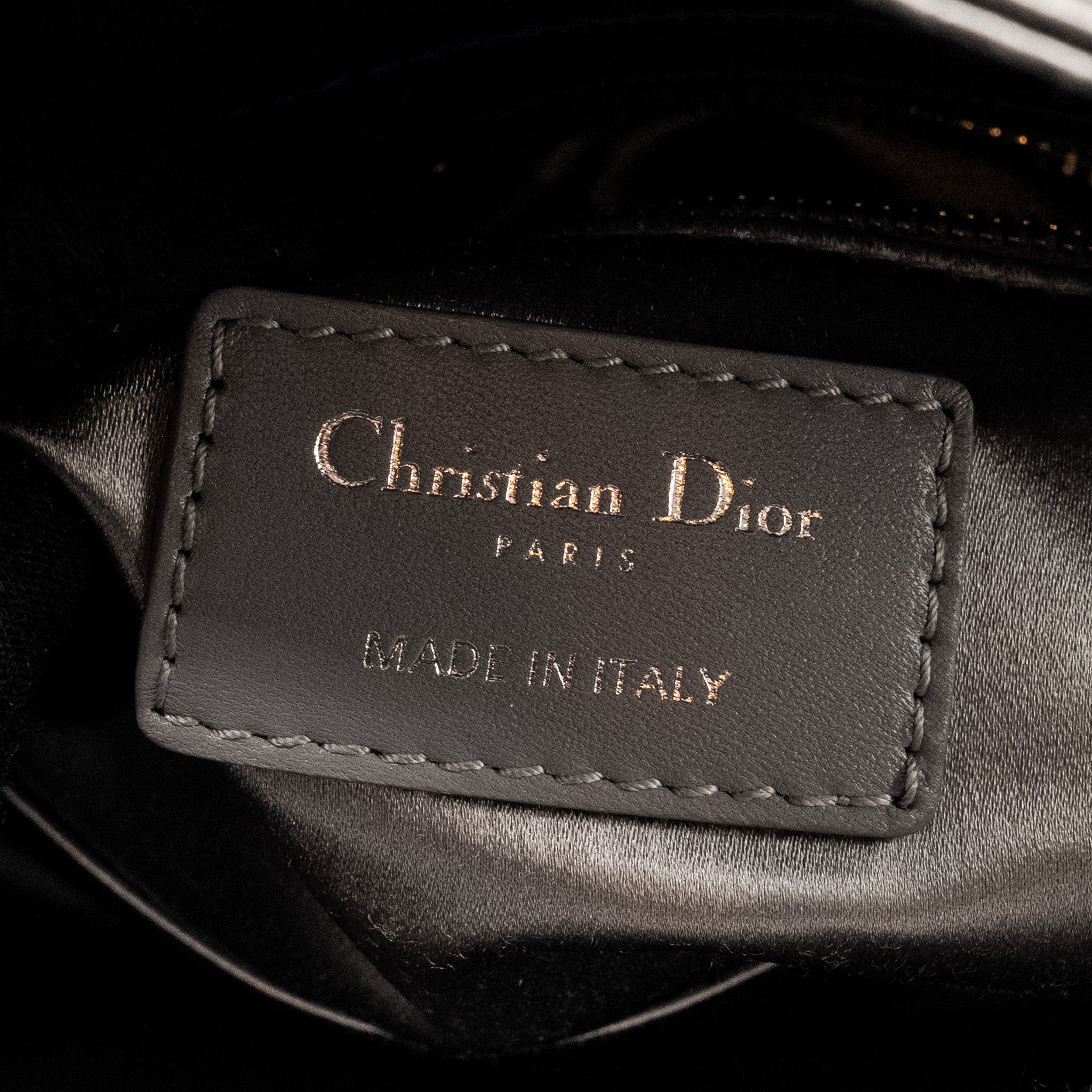 DIOR MINI LADY DIOR STAIN CRYSTAL GREY SHW