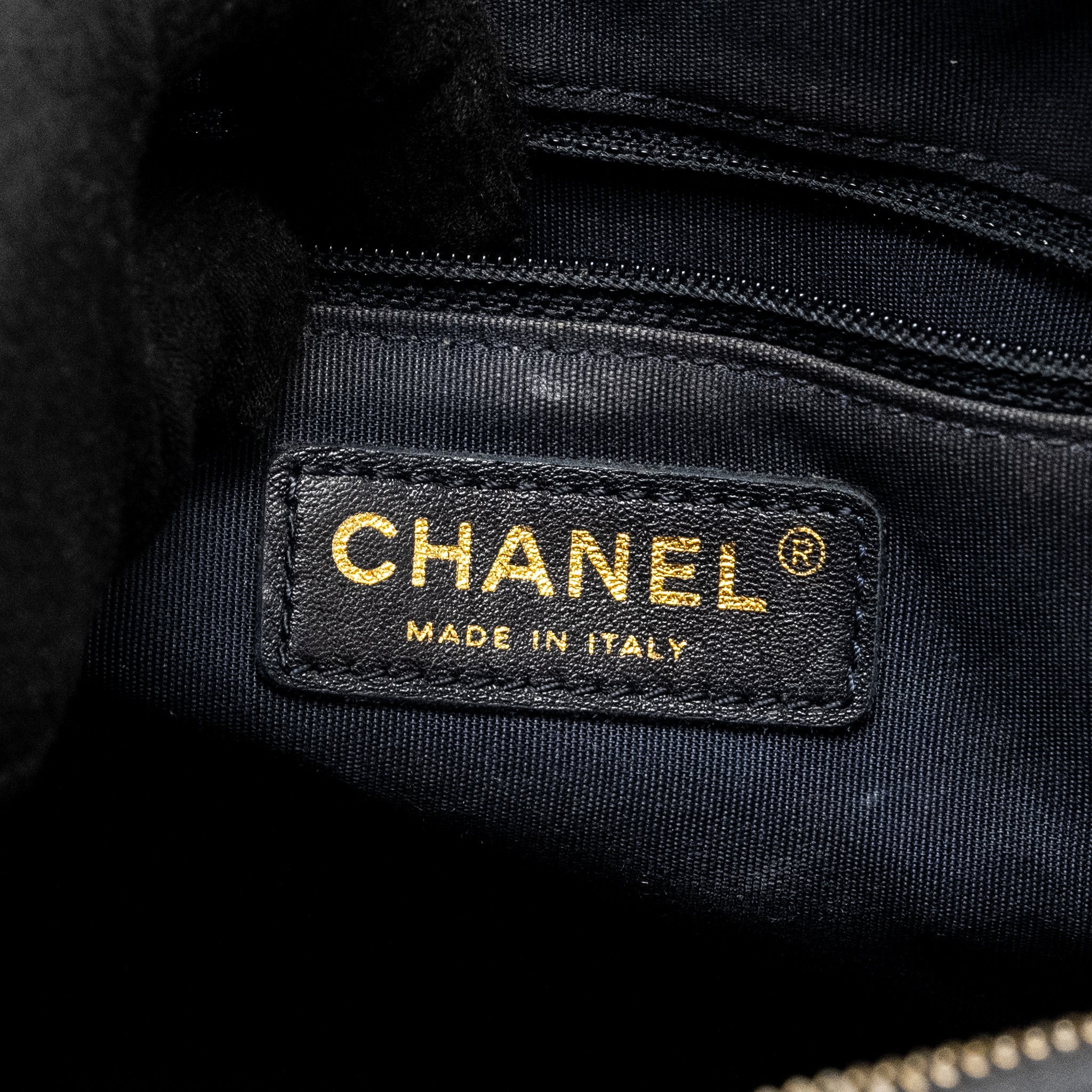 CHANEL 18C CC CAMERA BAG CALFSKIN NAVY GHW