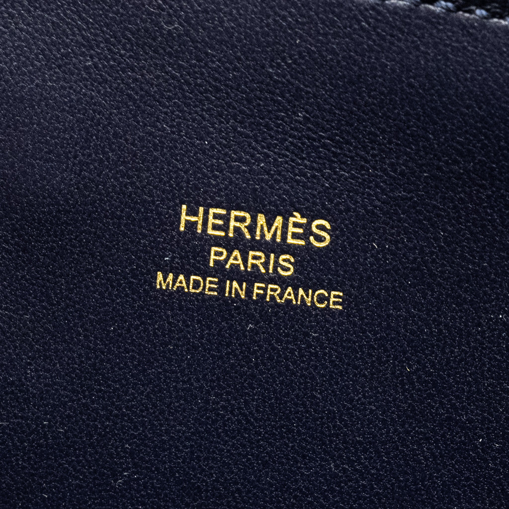 HERMES MINI BOLIDE EVERCOLOR BLUE NUIT GHW