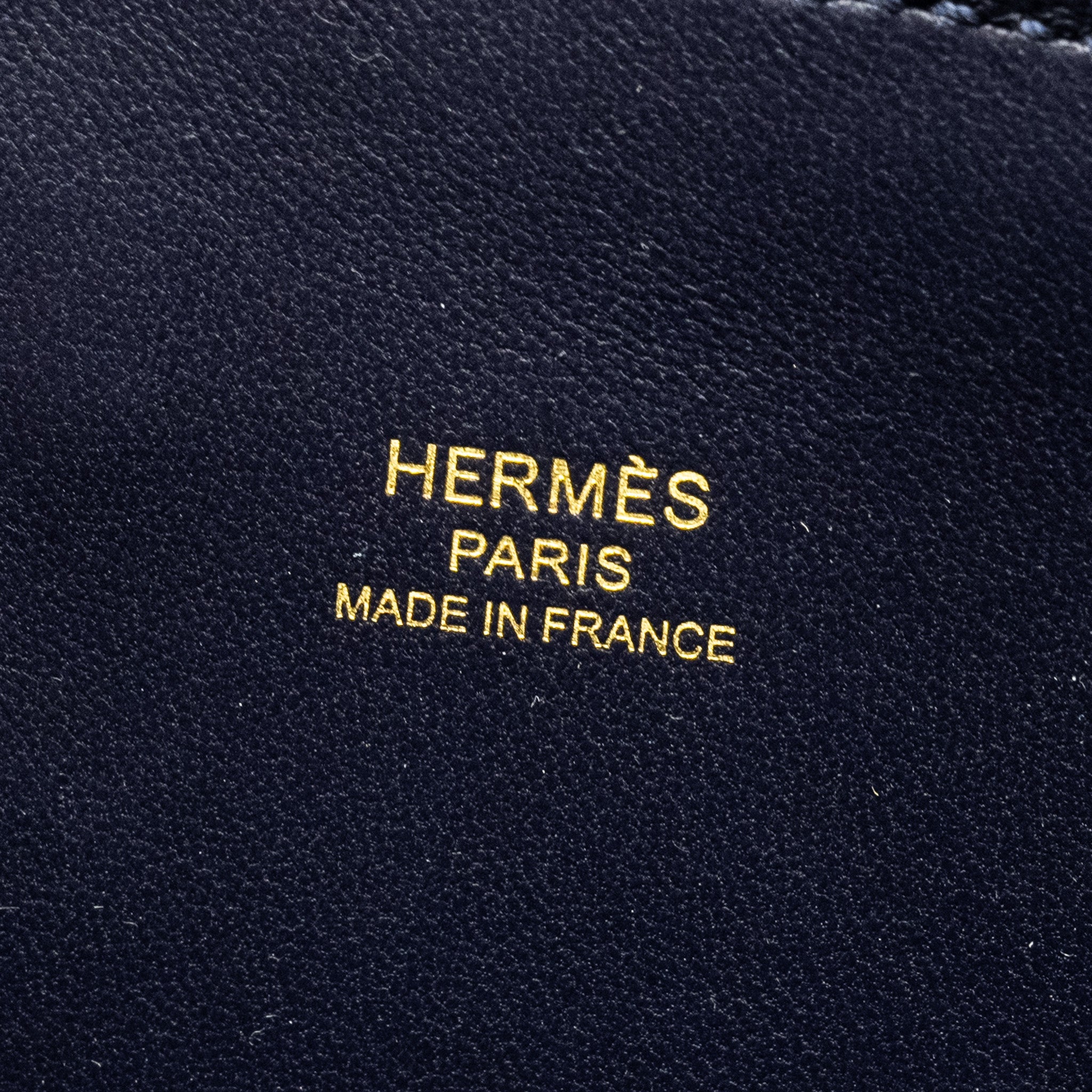 HERMES MINI BOLIDE EVERCOLOR BLUE NUIT GHW