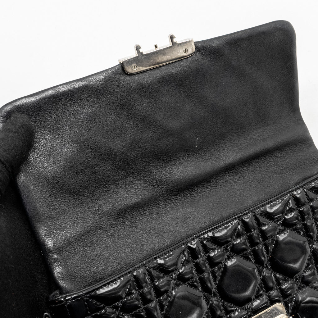 DIOR MISS DIOR POCHETTE PATENT BLACK SHW