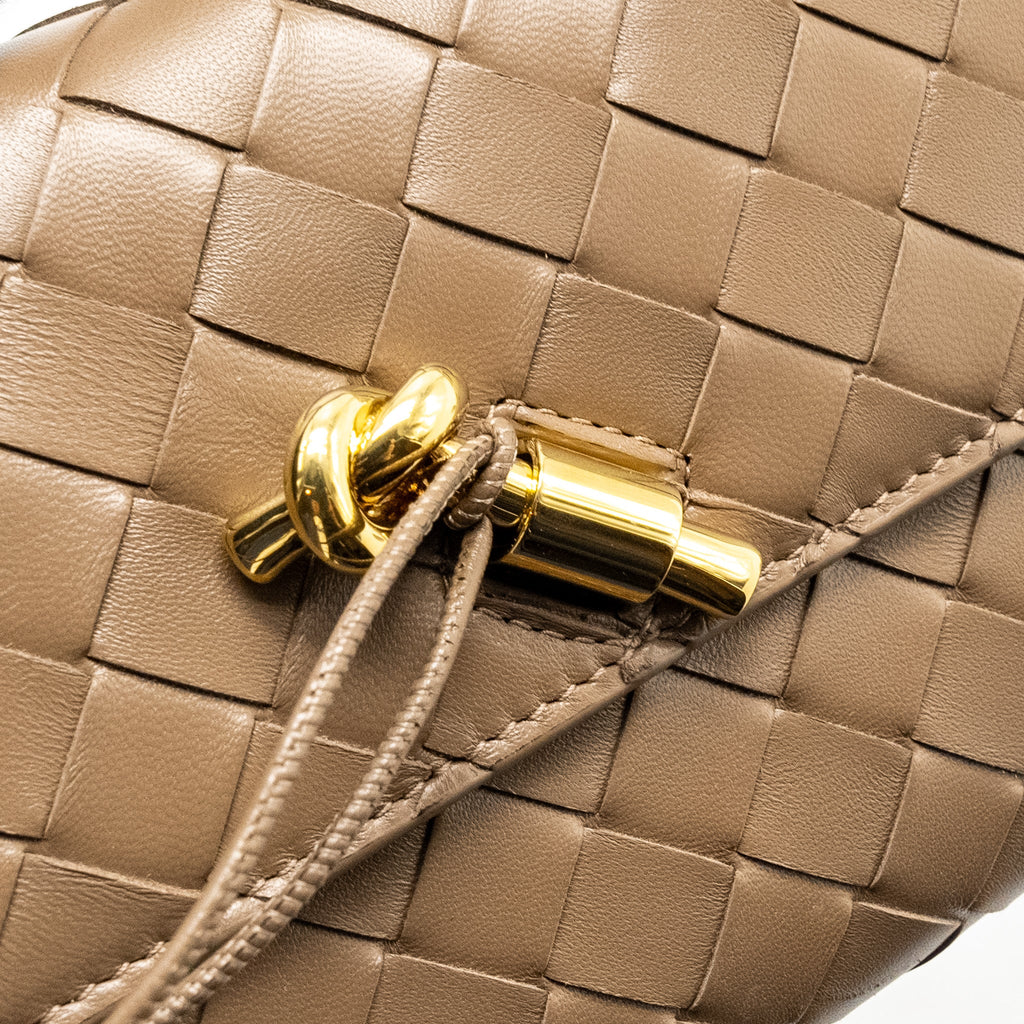 BOTTEGA VENETA ANDIAMO CLUTCH LAMBSKIN PINECONE GHW