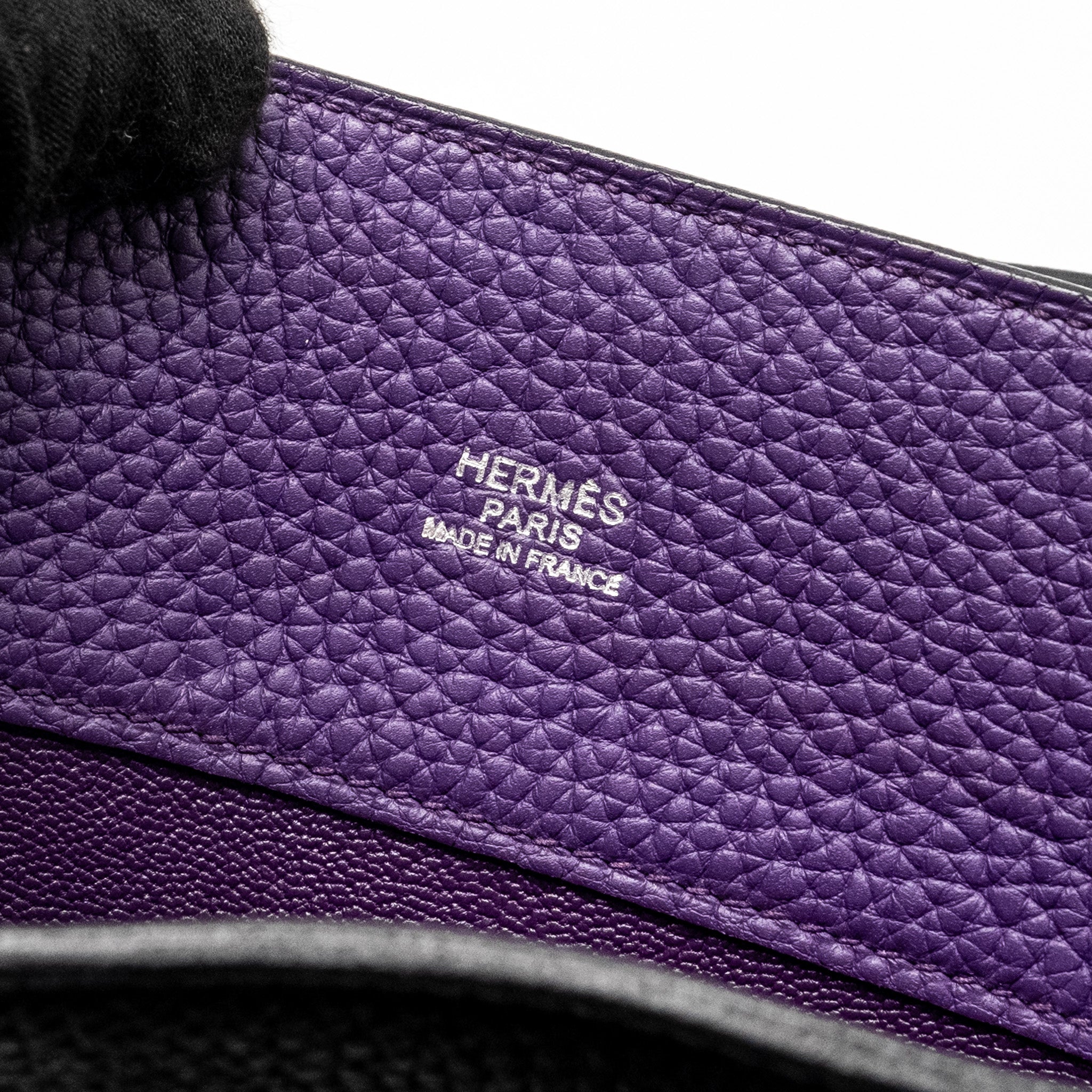 HERMES SO KELLY 26 CLEMENCE VERT/ IRIS SHW