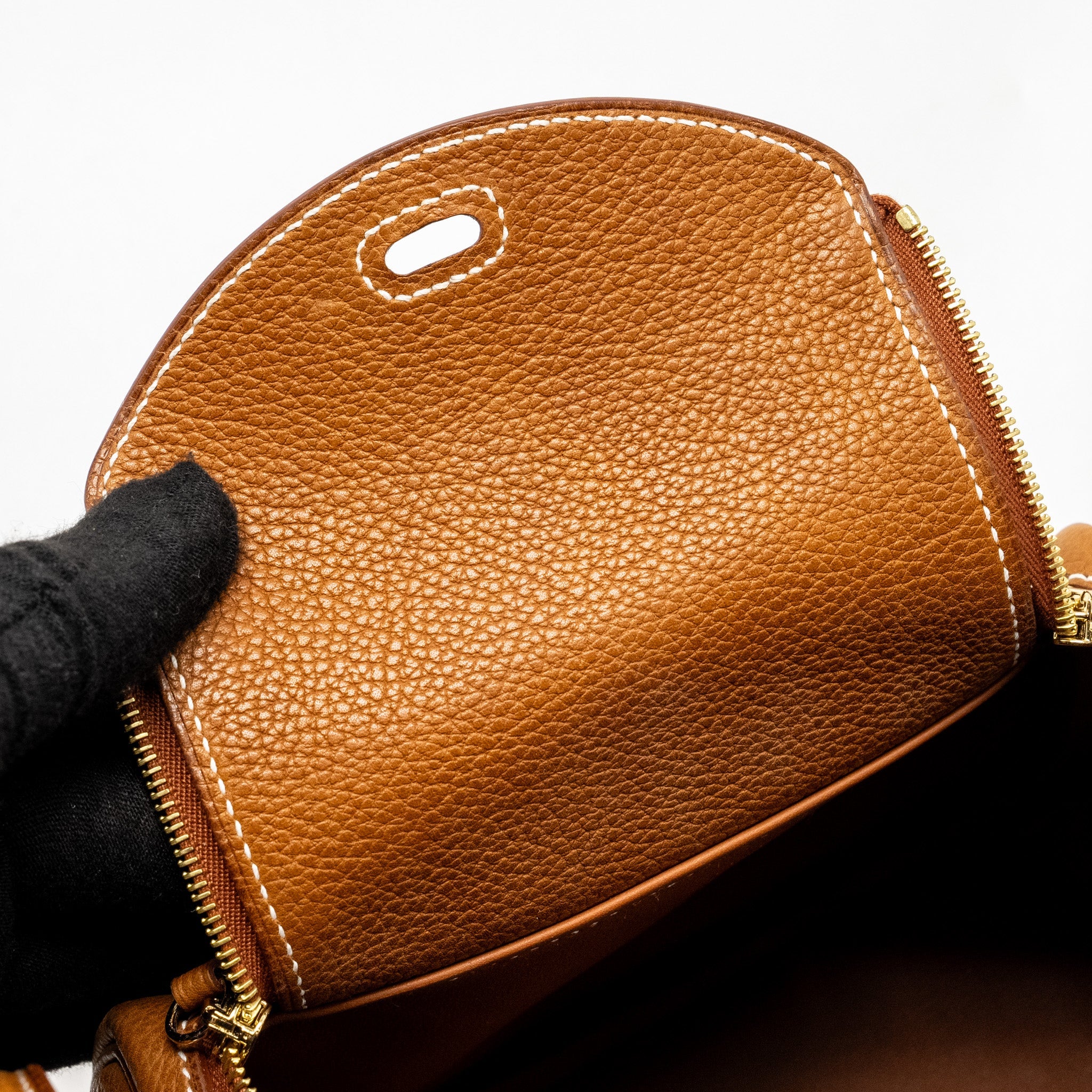 HERMES MINI LINDY BARENIA FAUBOURG FAUVE GHW