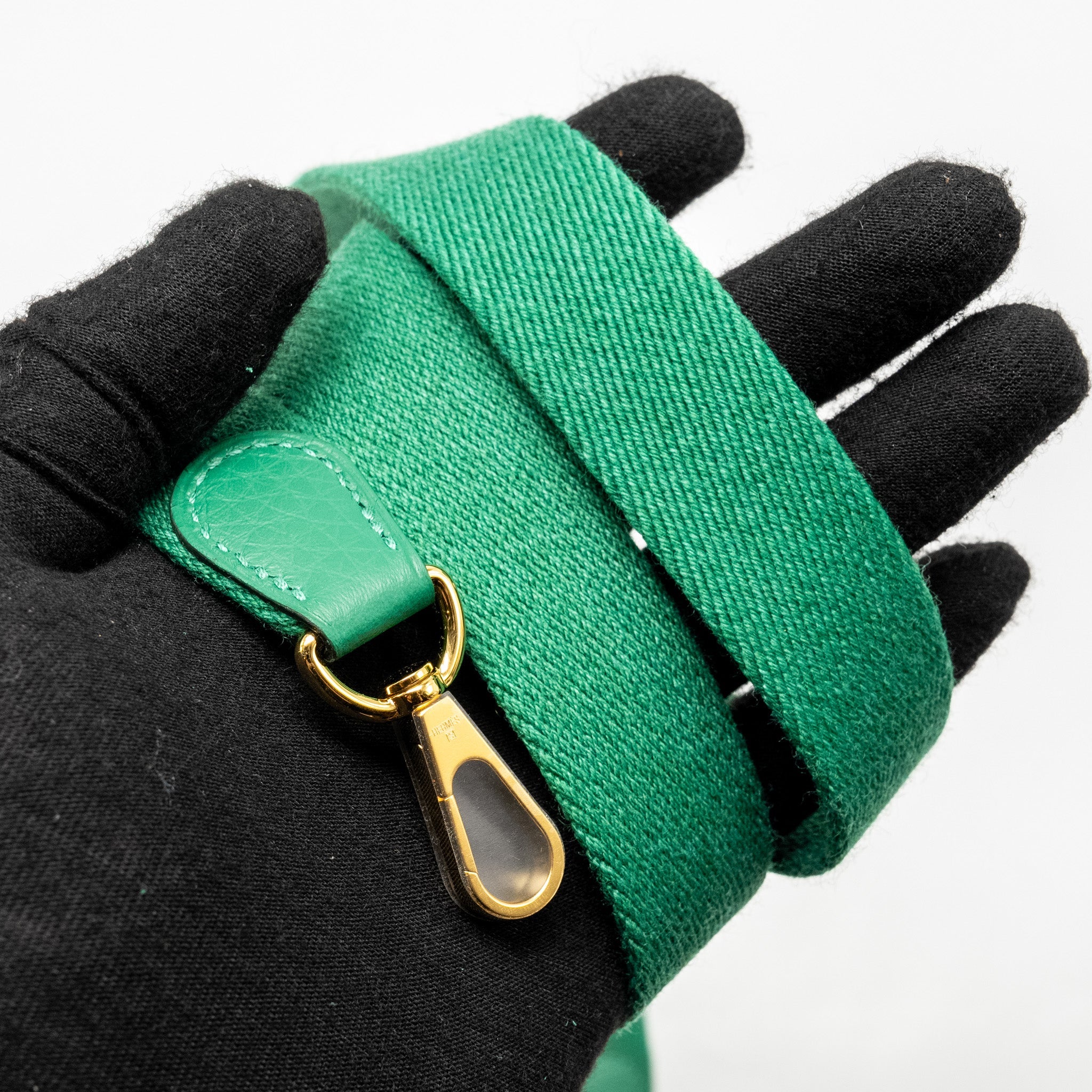 HERMES MINI EVELYN CLEMENCE VERT VERTIGO GHW