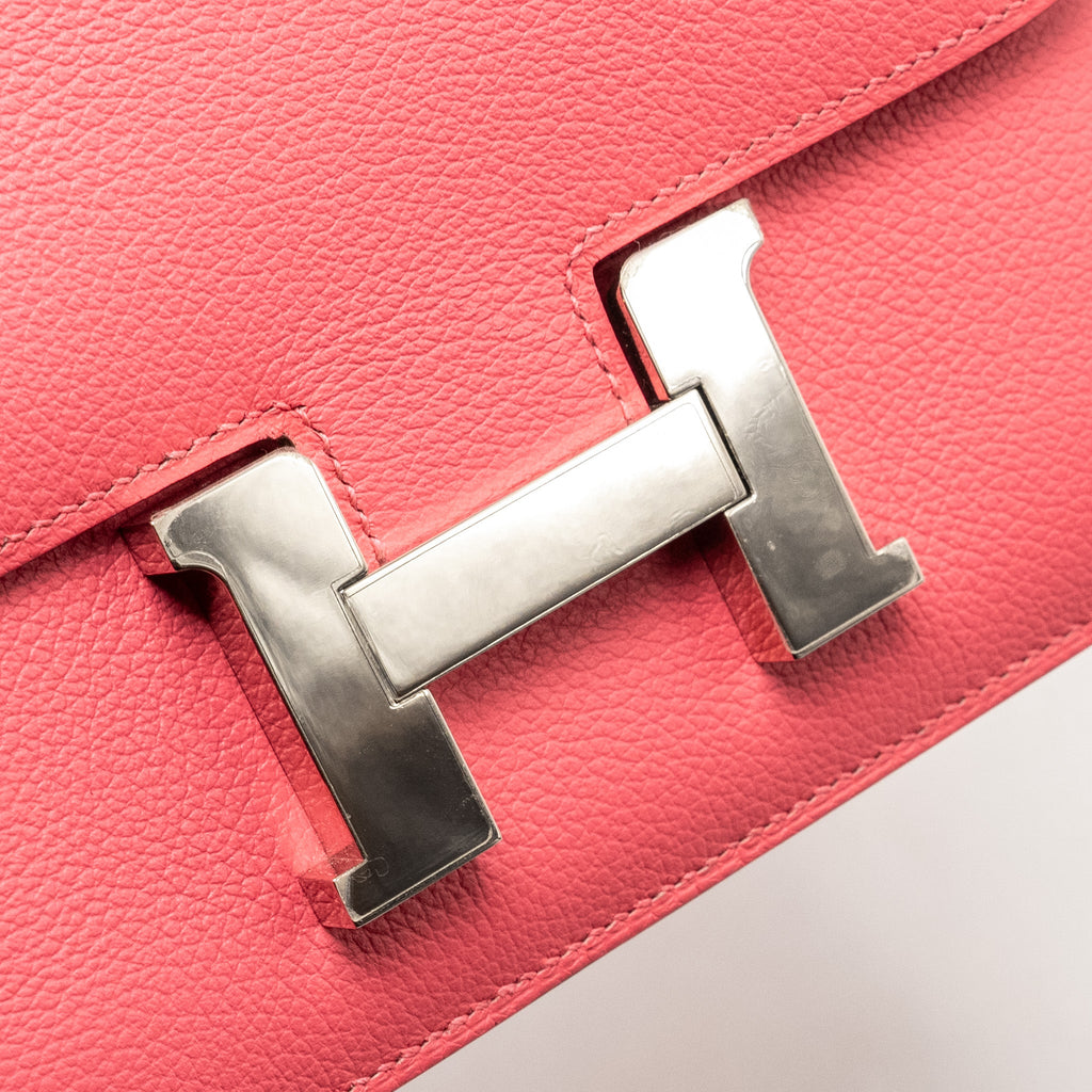 HERMES MINI CONSTANCE EVERCOLOR 8W ROSE AZALEE SHW