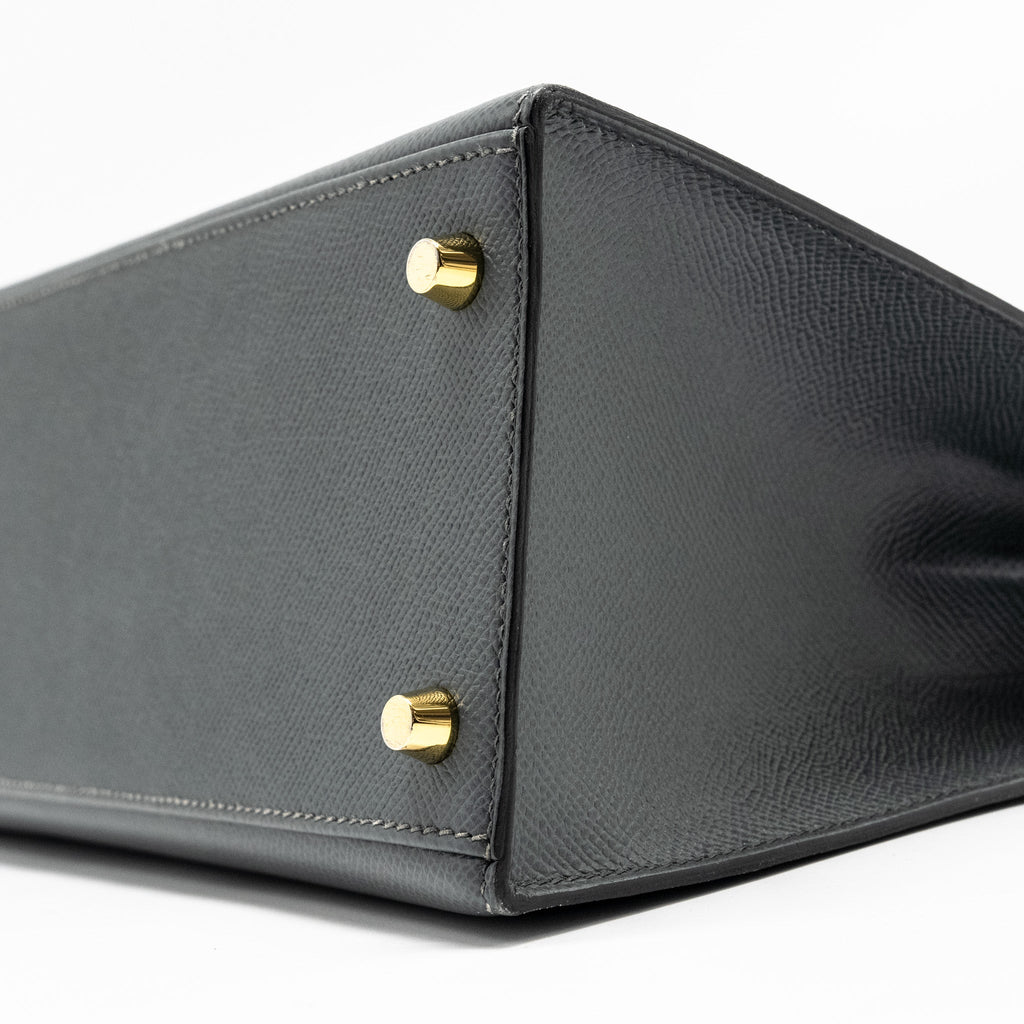 HERMES KELLY 28 EPSOM VERT AMANDE GHW