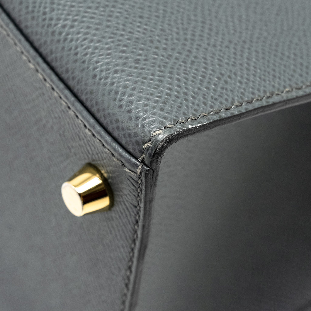 HERMES KELLY 28 EPSOM VERT AMANDE GHW