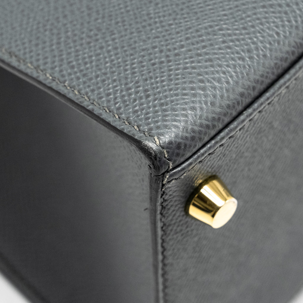 HERMES KELLY 28 EPSOM VERT AMANDE GHW