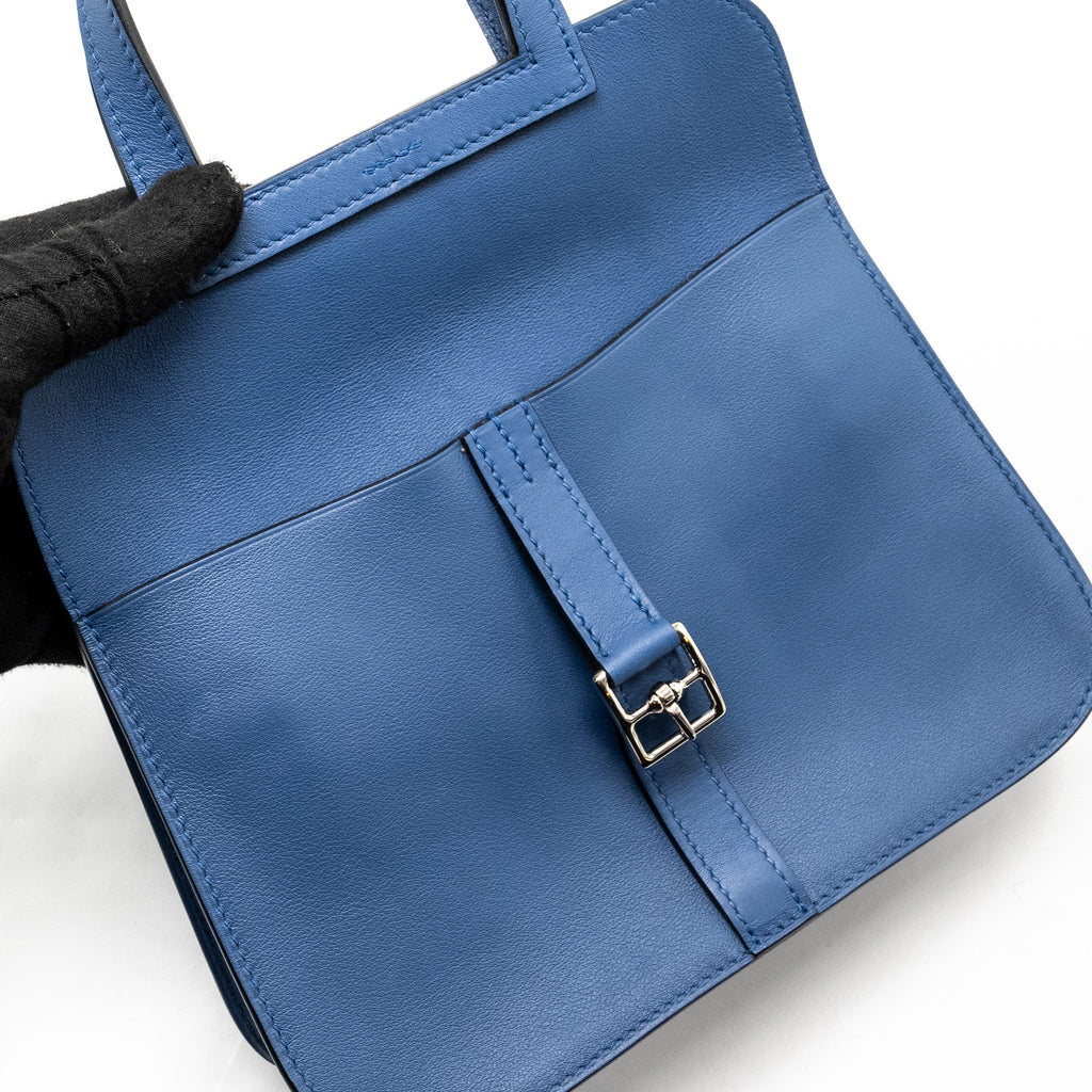 HERMES MINI HALZAN 22 SWIFT BLUE AGATE SHW