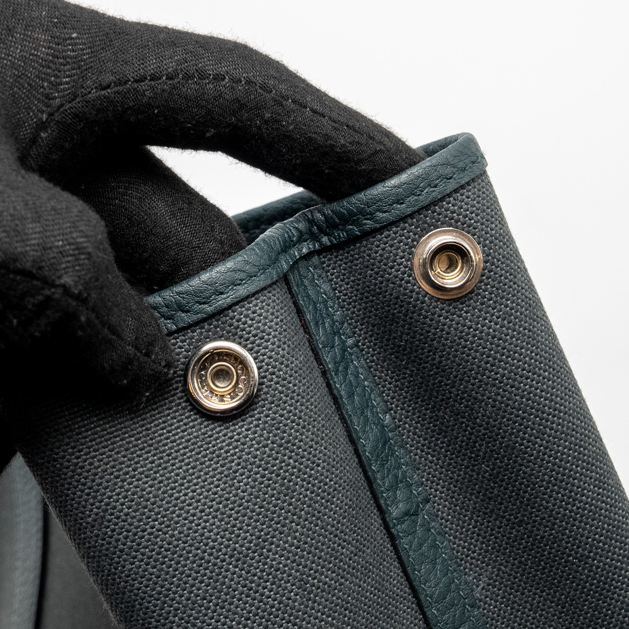 HERMES GARDEN PARTY 30 CANVAS/NEGONDA VERT ROUSSEAU/VERT CYPRES SHW