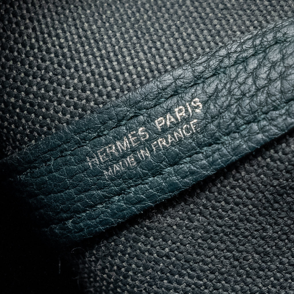 HERMES GARDEN PARTY 30 CANVAS/NEGONDA VERT ROUSSEAU/VERT CYPRES SHW
