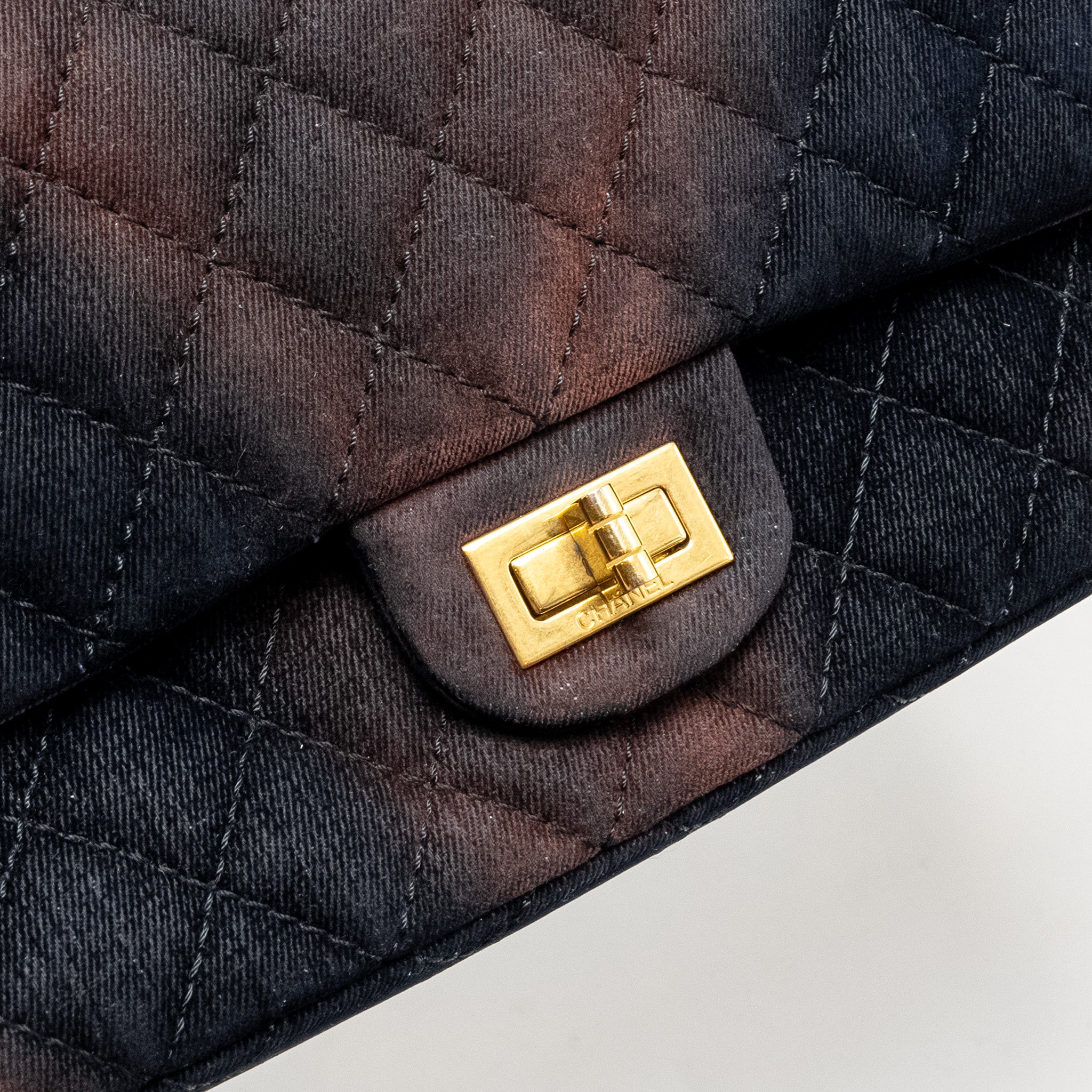 CHANEL SMALL 2.55 REISSUE FLAP BAG OMBRE VELVET MULTICOLOUR GHW