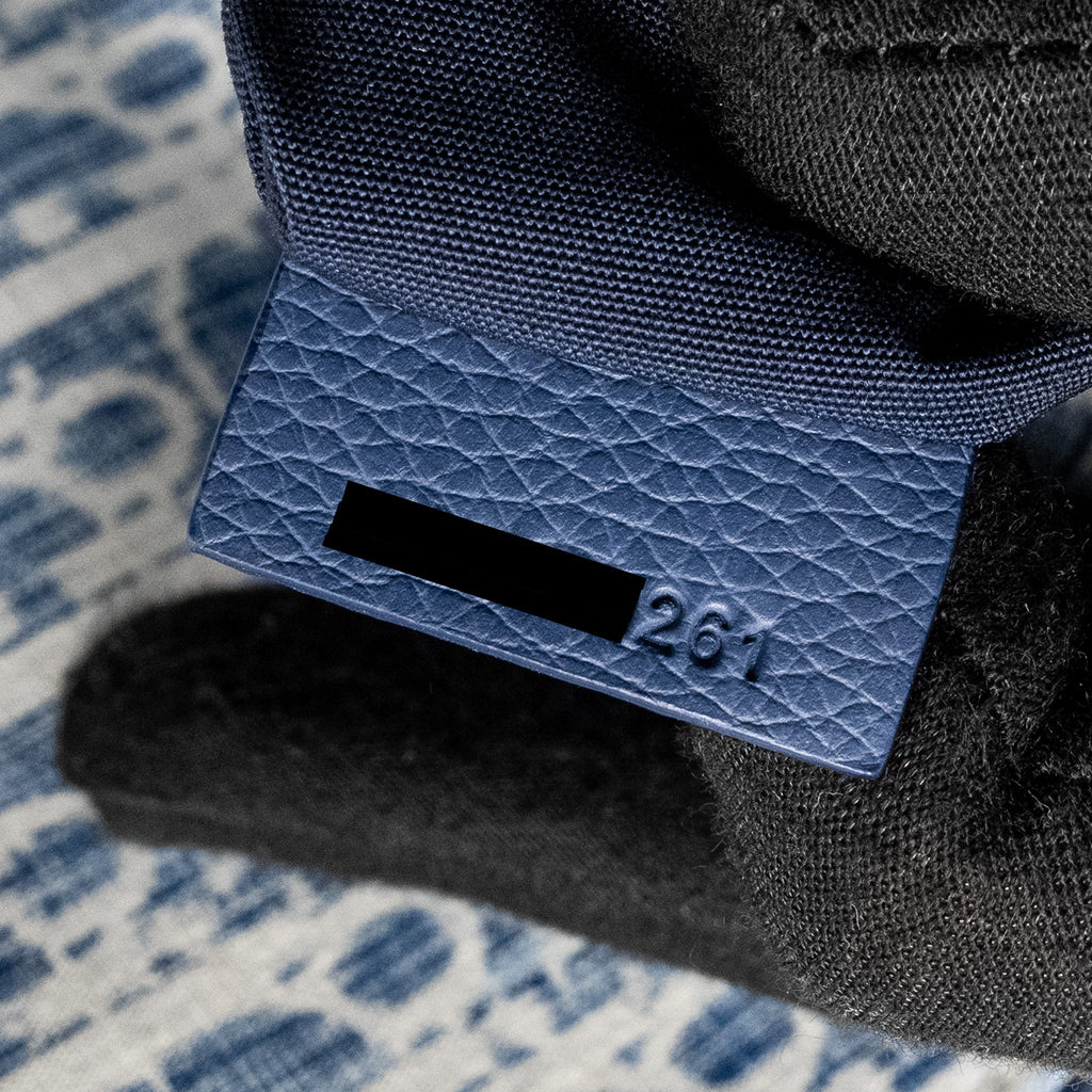 DIOR HOMME SADDLE BAG OBLIQUE KASURI BLUE/MULTICOLOUR SHW
