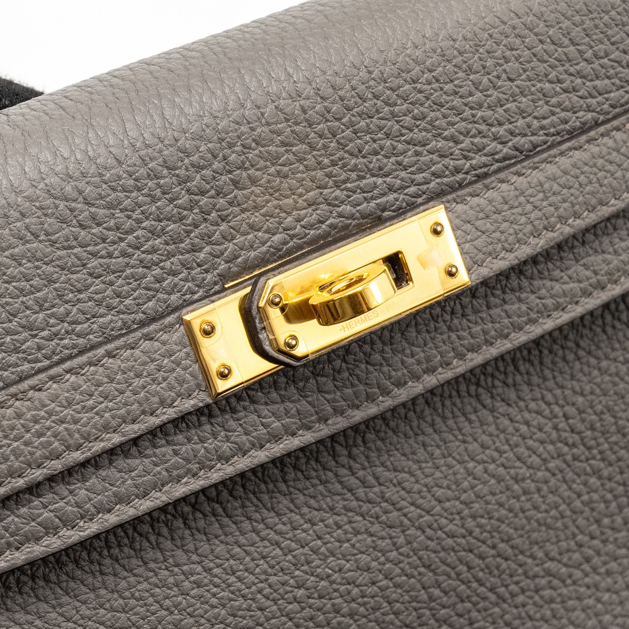 HERMES KELLY 25 TOGO GRIS ETAIN GHW