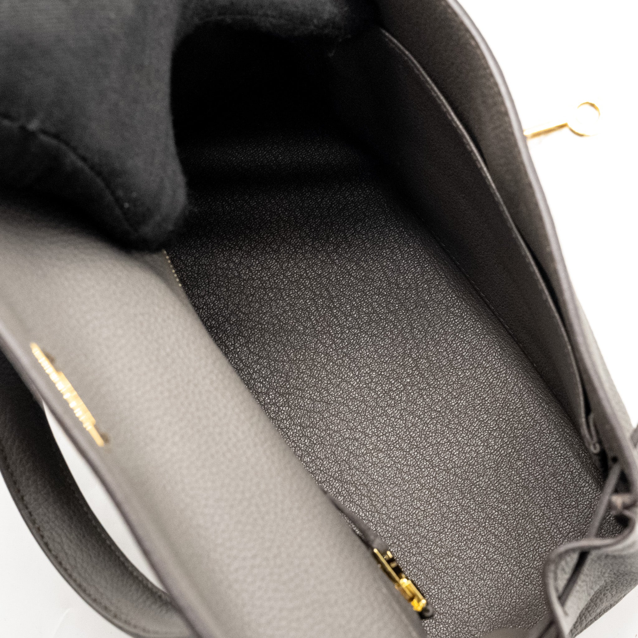 HERMES KELLY 25 TOGO GRIS ETAIN GHW