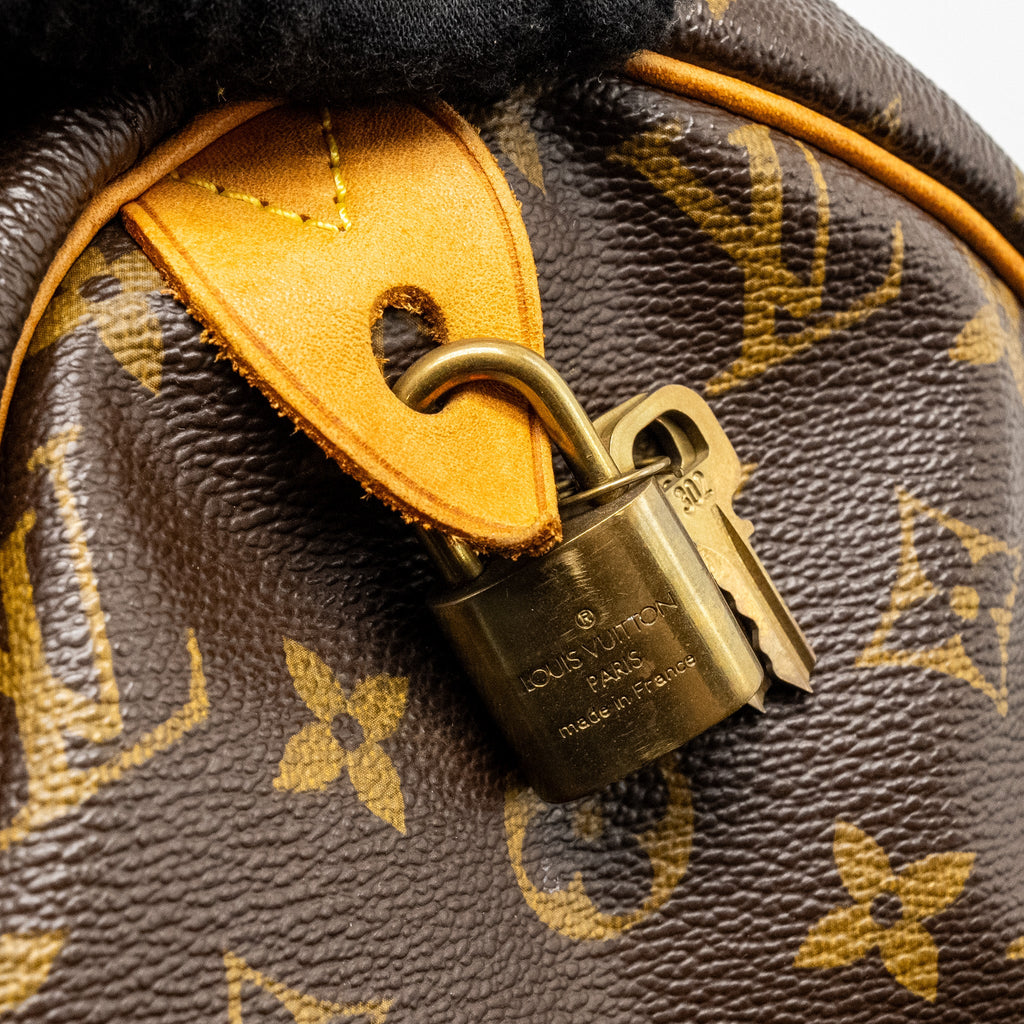 LOUIS VUITTON SPEEDY 30 MONOGRAM CANVAS GHW