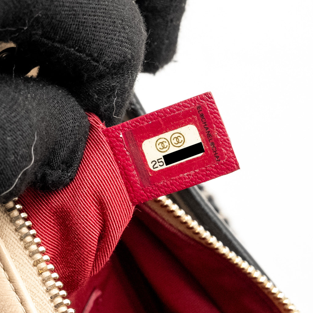 CHANEL SMALL GABRIELLE HOBO BAG CALFSKIN BEIGE MULTICOLOUR HARDWARE