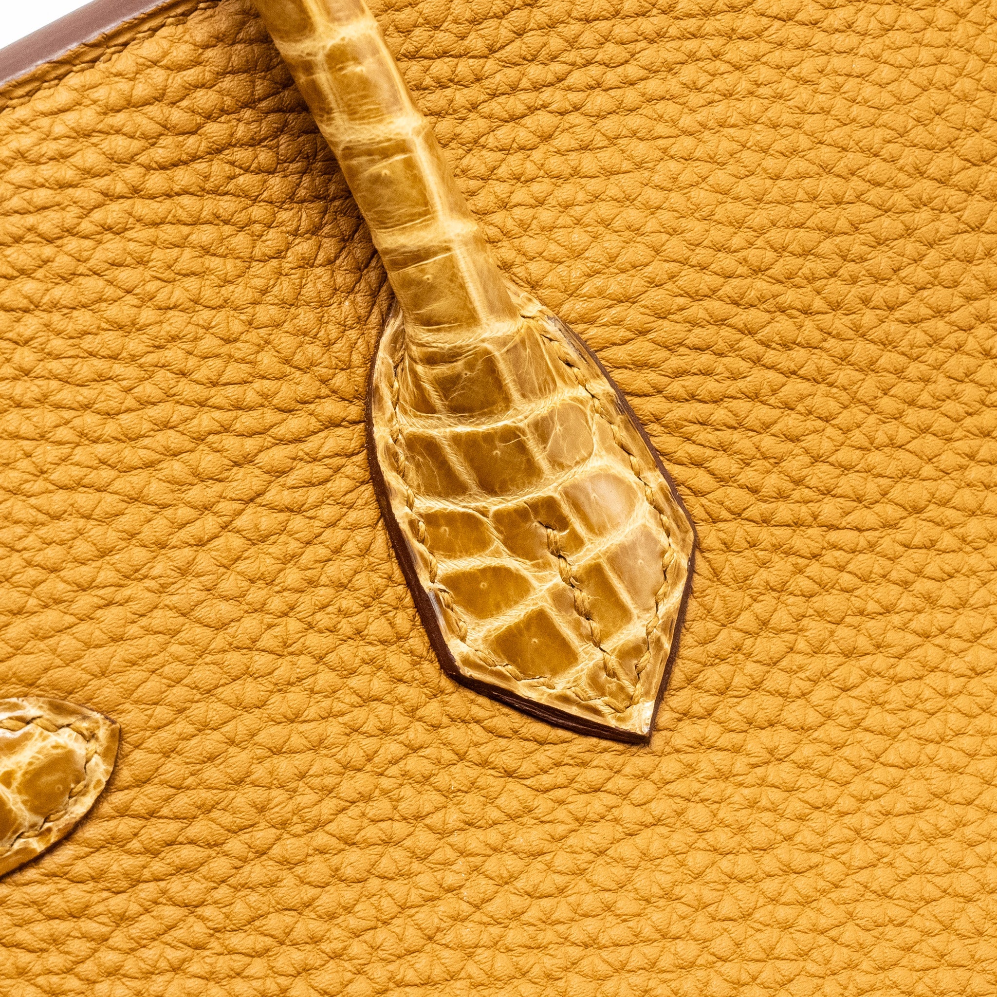 HERMES BIRKIN 25 TOUCH CROCODILE NILOTICUS/TOGO CARAMEL/TABAC CAMEL GHW