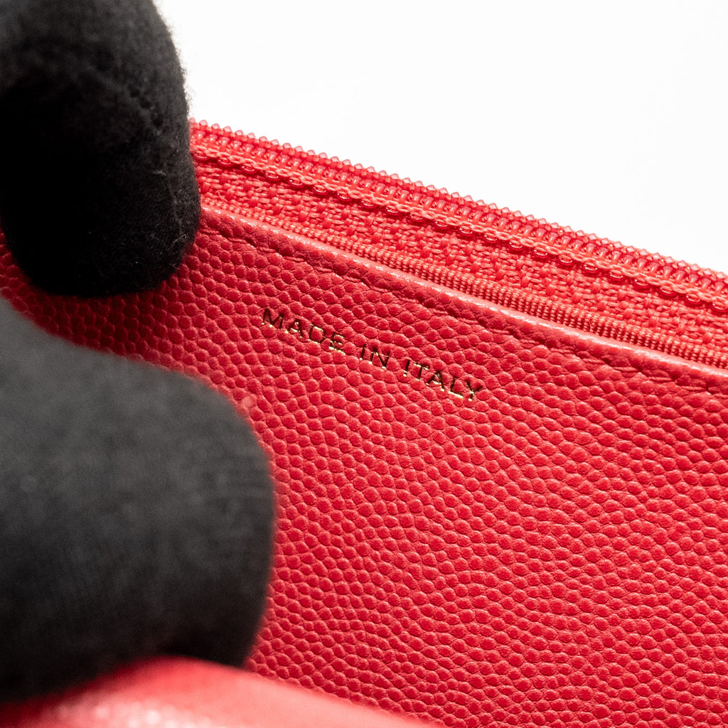 CHANEL CLASSIC WALLET ON CHAIN CAVIAR PINK GHW