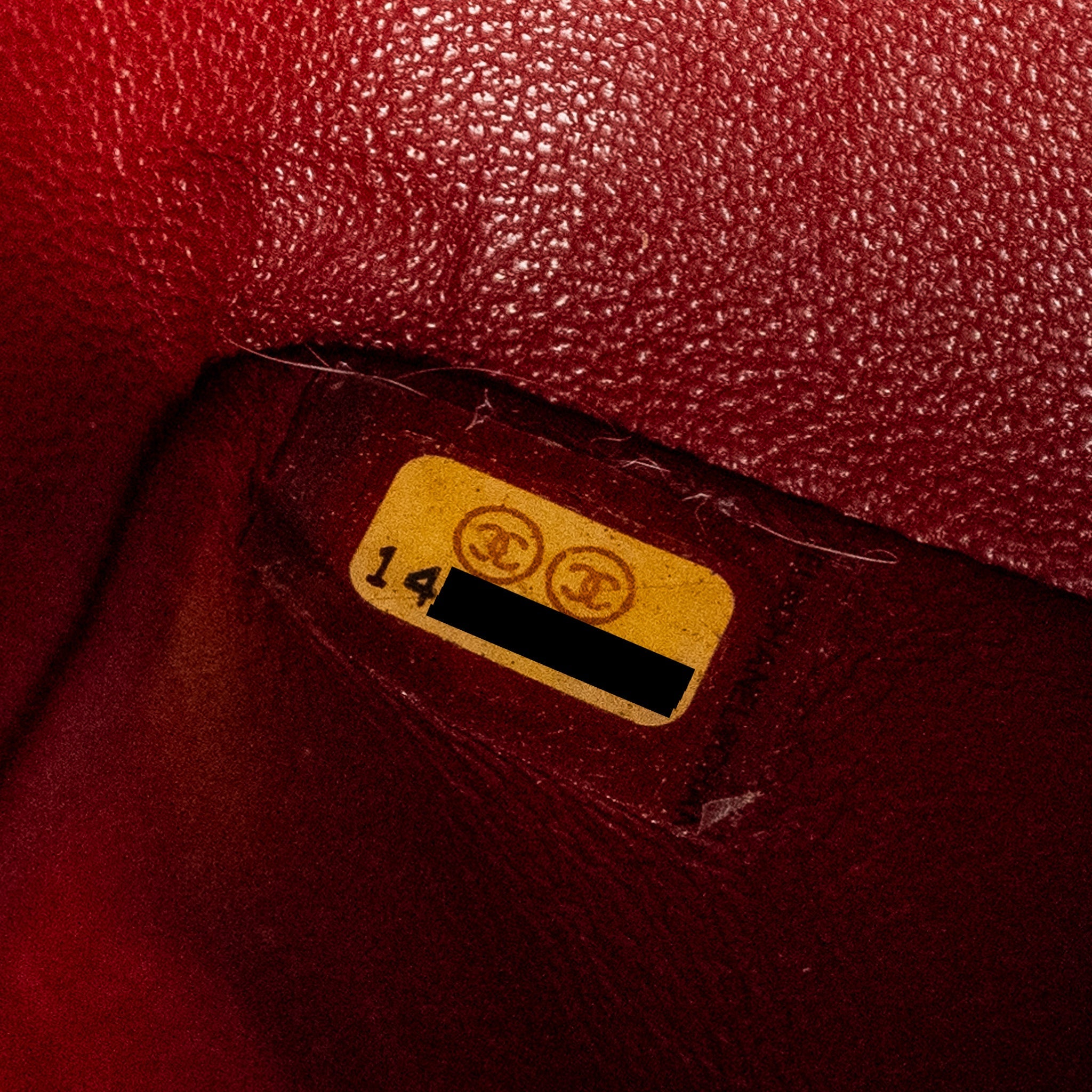 CHANEL MINI SQUARE FLAP BAG CAVIAR RED SHW