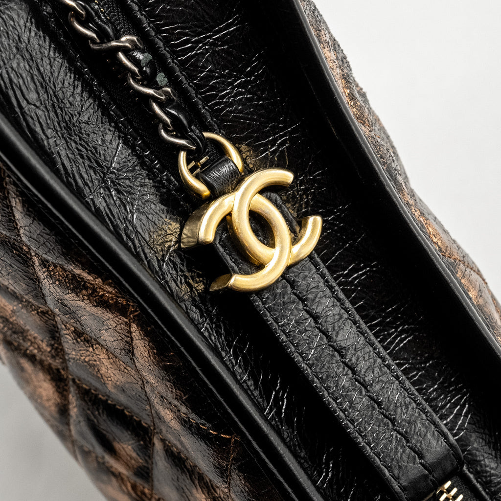 CHANEL GABRIELLE HOBO BAG CALFSKIN COPPER MULTICOLOUR HARDWARE