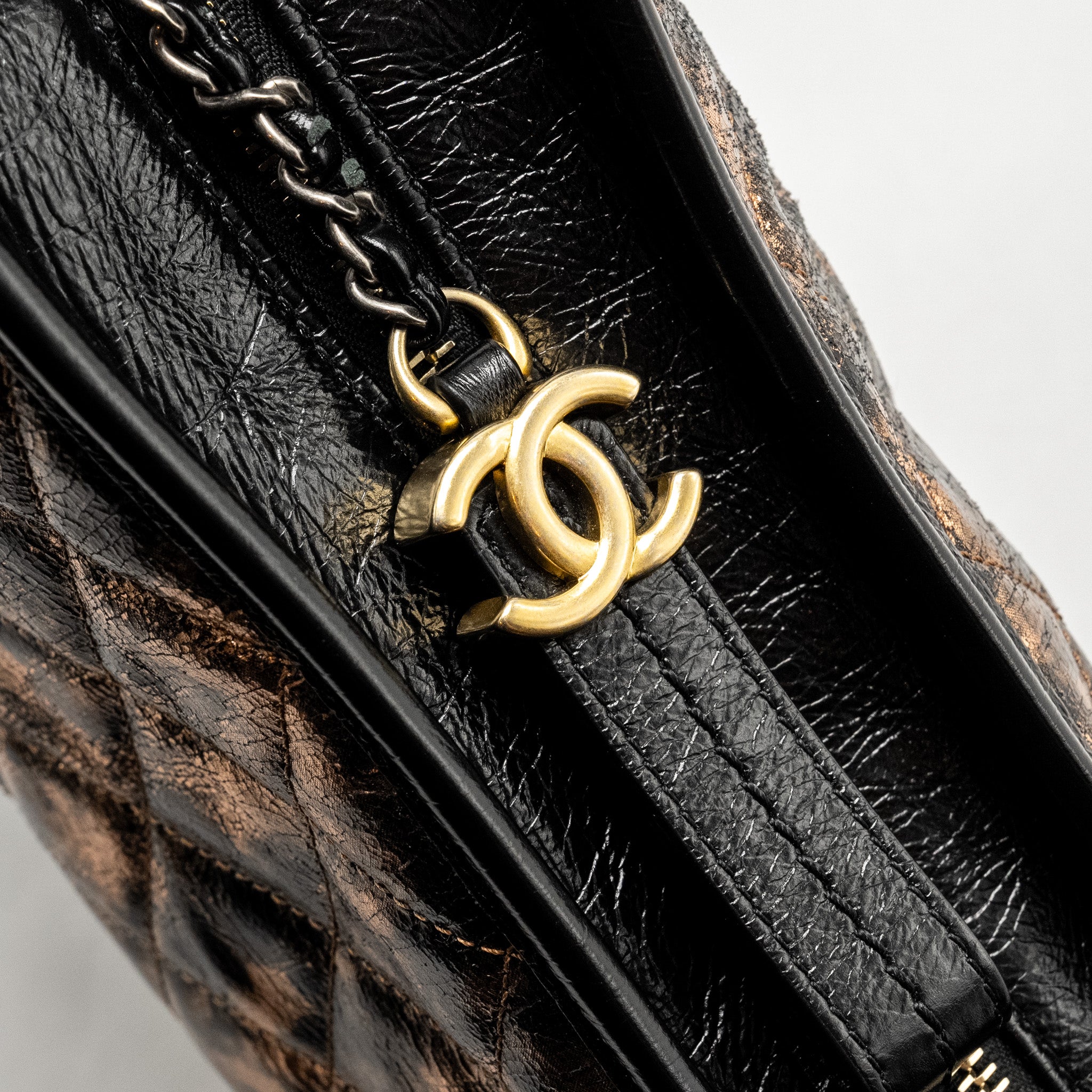 CHANEL GABRIELLE HOBO BAG CALFSKIN COPPER MULTICOLOUR HARDWARE