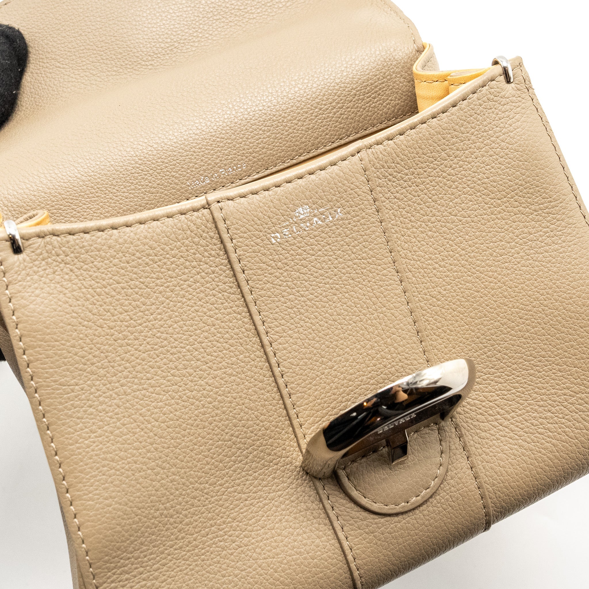 DELVAUX MINI BRILLANT BAG CALFSKIN GREY SHW