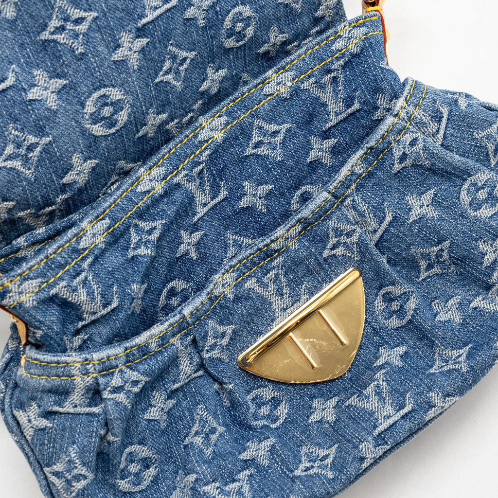 LOUIS VUITTON SUNSET MONOGRAM DENIM REMIX LIGHT BLUE LIMITED EDITION GHW