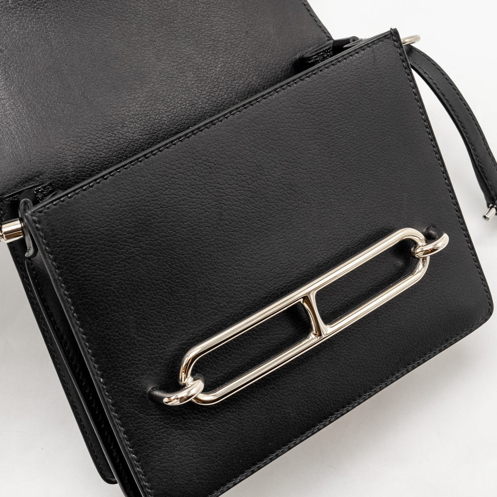 HERMES MINI ROULIS SWIFT BLACK SHW