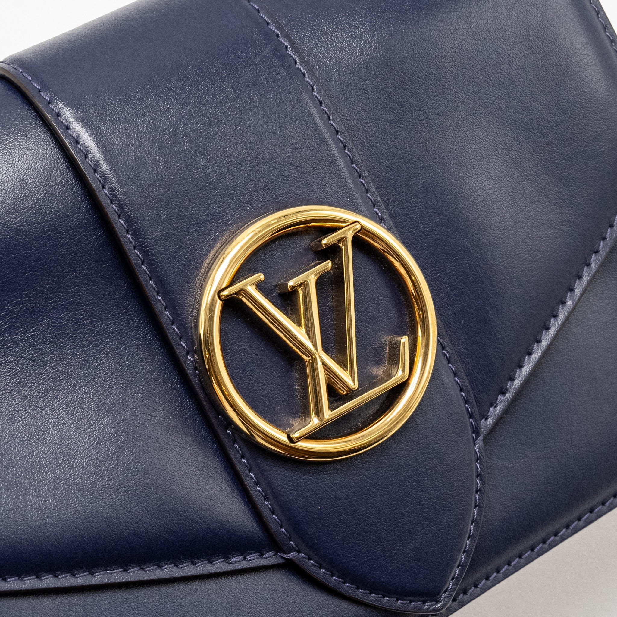 LOUIS VUITTON PONT 9 CALFSKIN DARK BLUE GHW