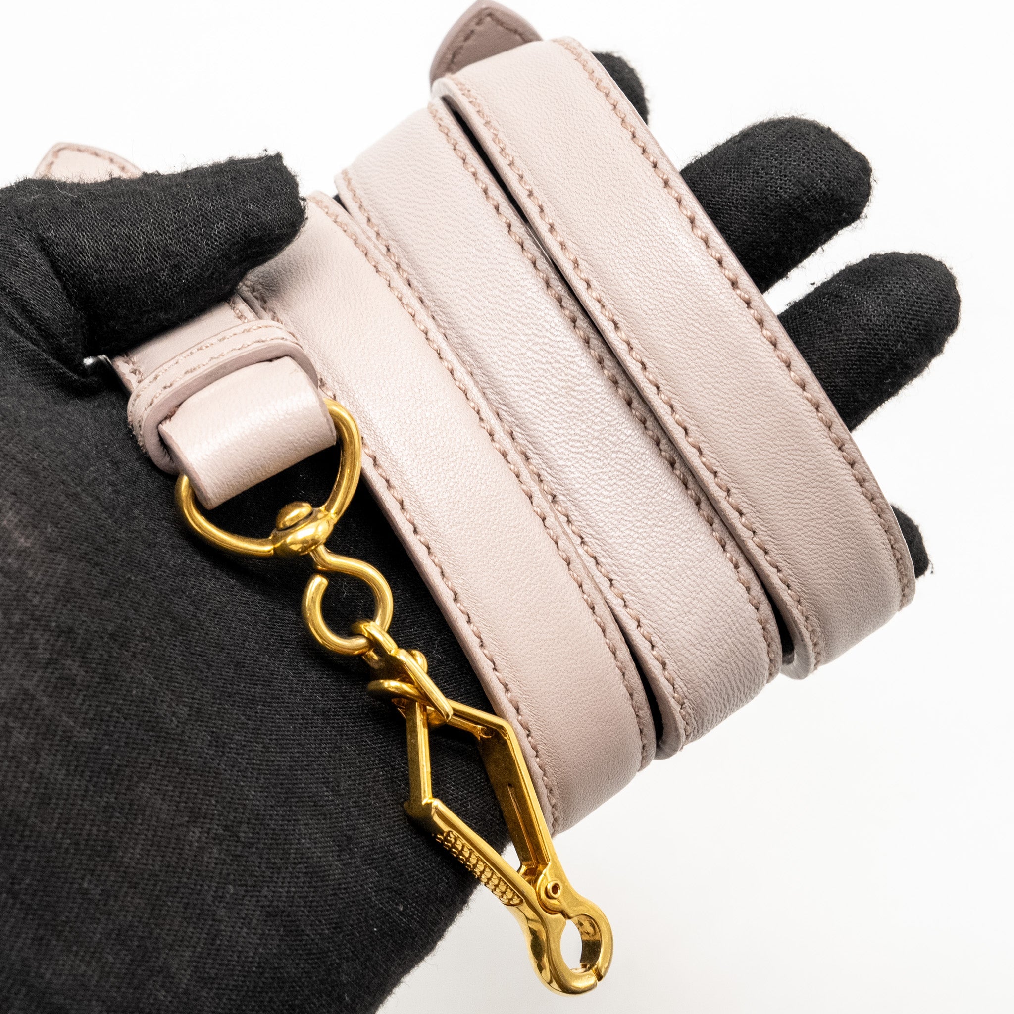 MIU MIU SACCA CON MATELASSE HANDBAG LEATHER LIGHT PURPLE GHW